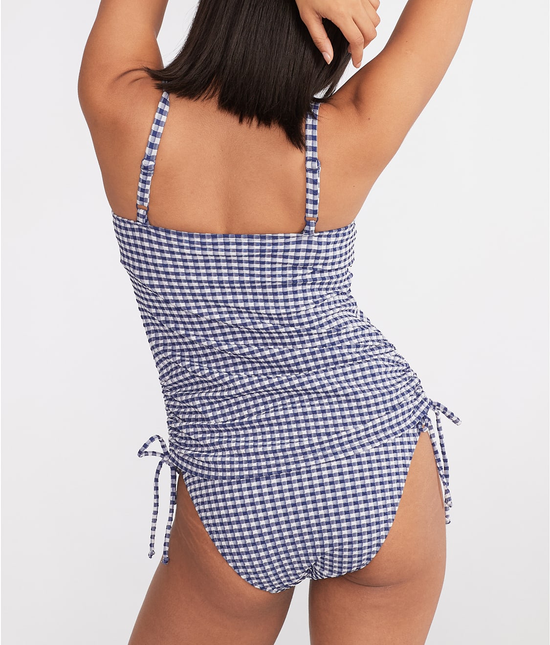 Gingham Renee Underwire Balcony Tankini Swim Top thumbnail 2