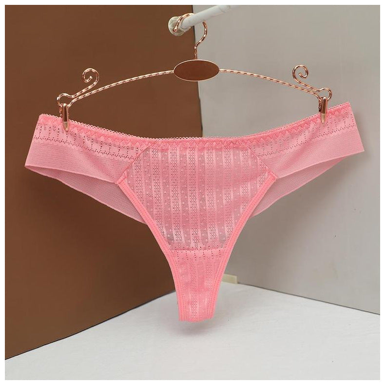European Style Mesh Seamless Thong Panties for ladies thumbnail 3