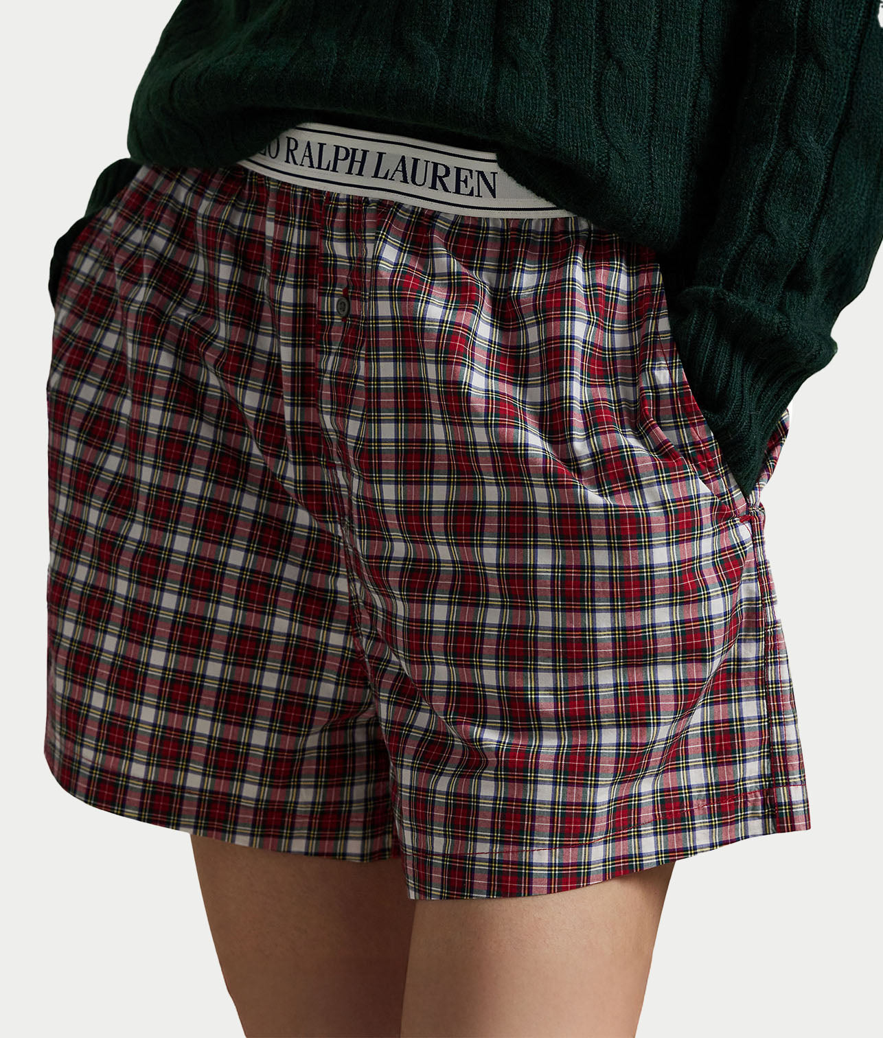 Plaid Woven Boxer