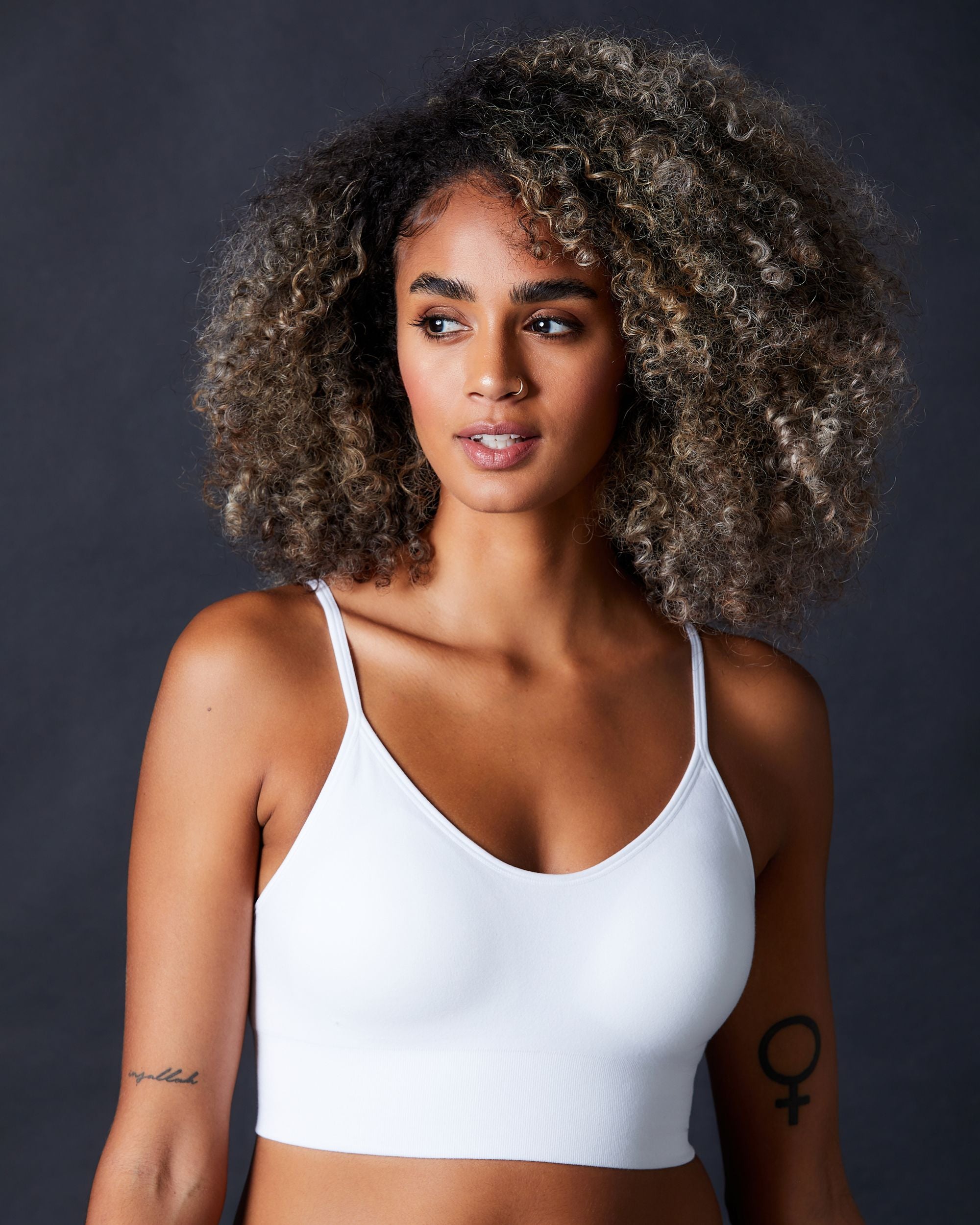 Cabana Cotton Seamless Crop Cami Bralette thumbnail 2
