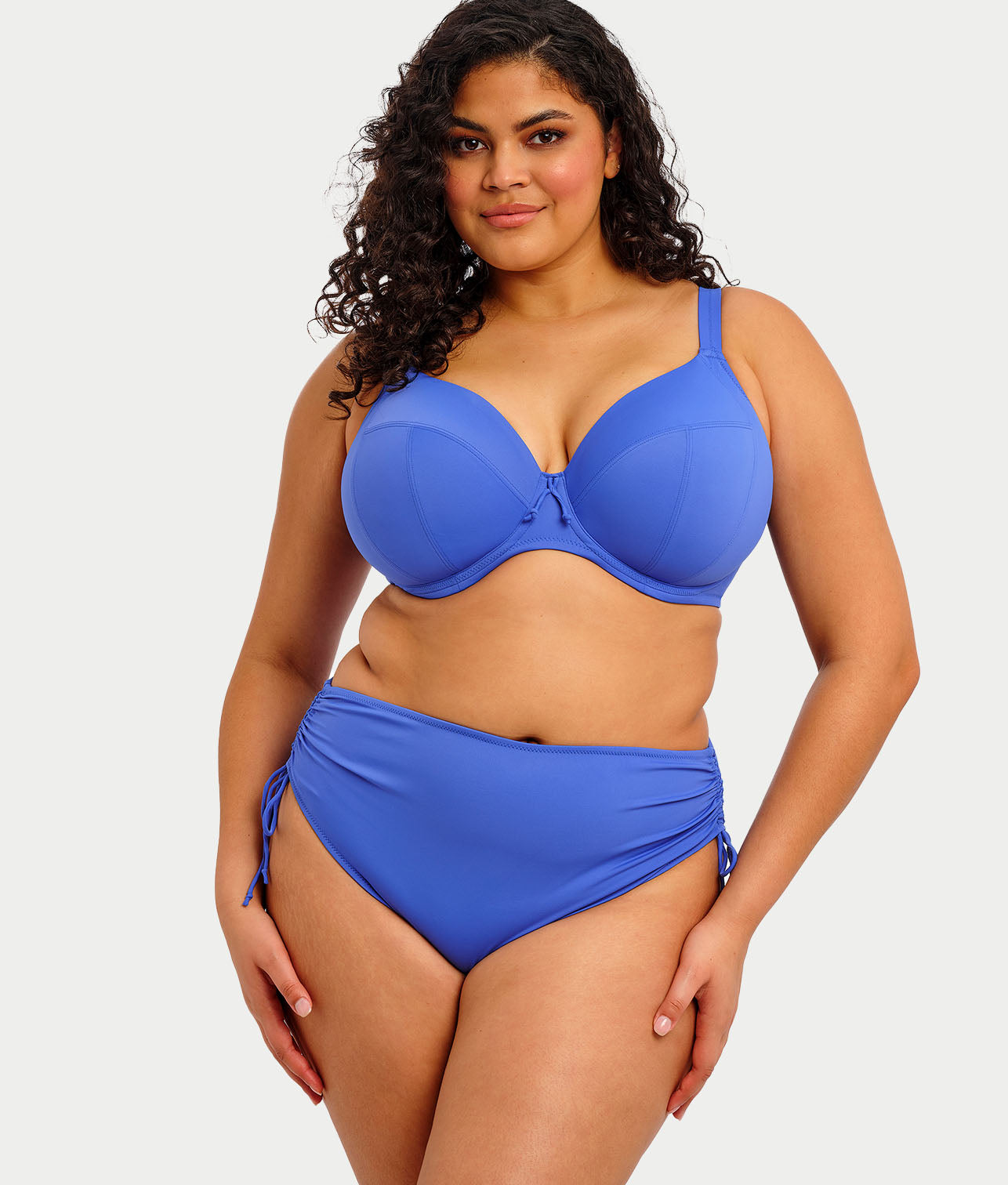 Plus Size Plain Sailing Adjustable Bikini Bottom
