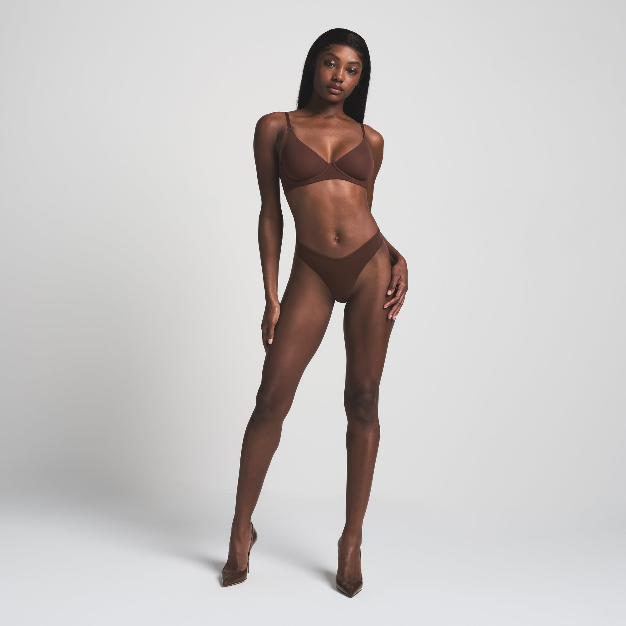FITS EVERYBODY UNLINED DEMI BRA | COCOA thumbnail 2