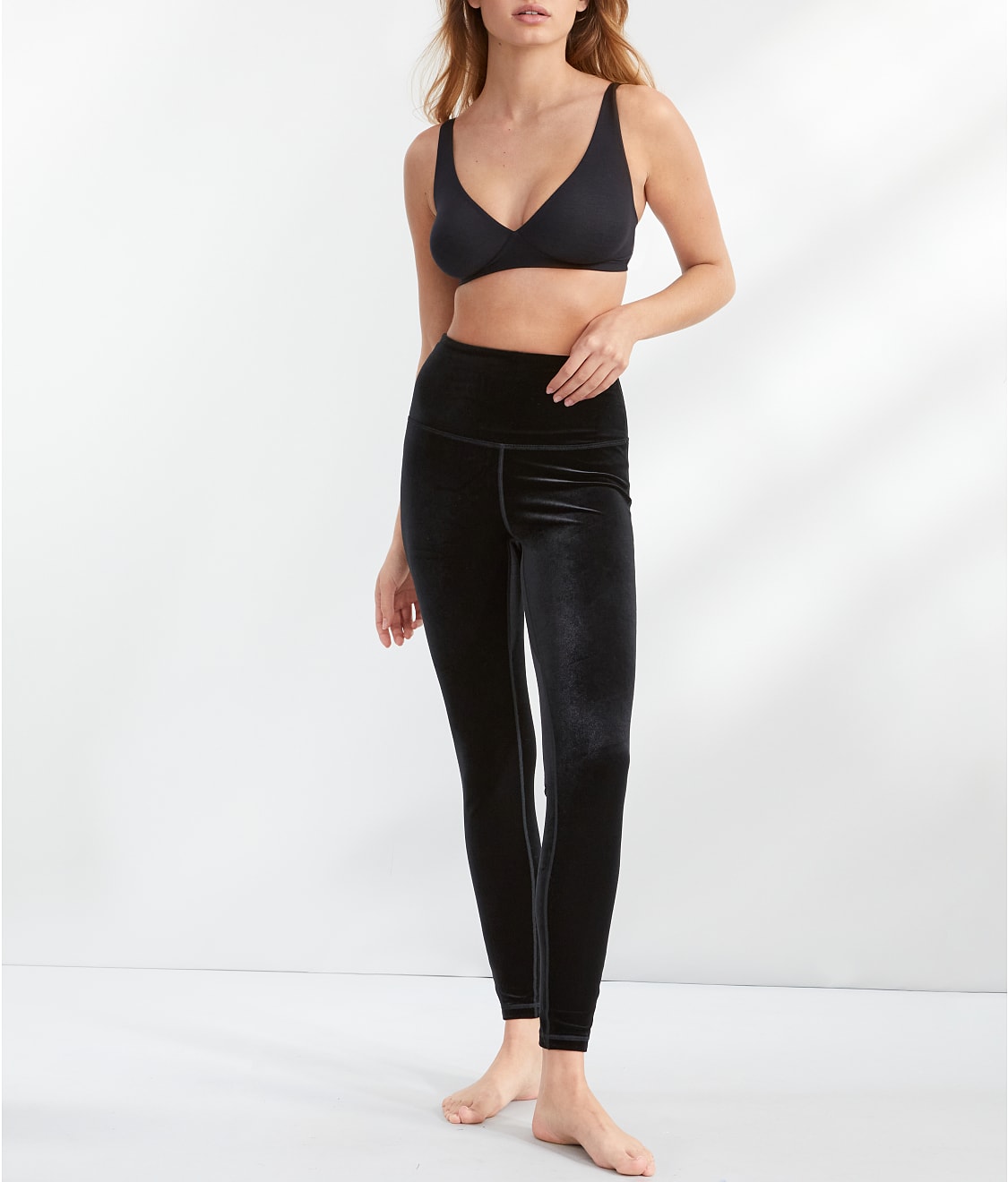 The Velvet High-Waist Leggings thumbnail 2