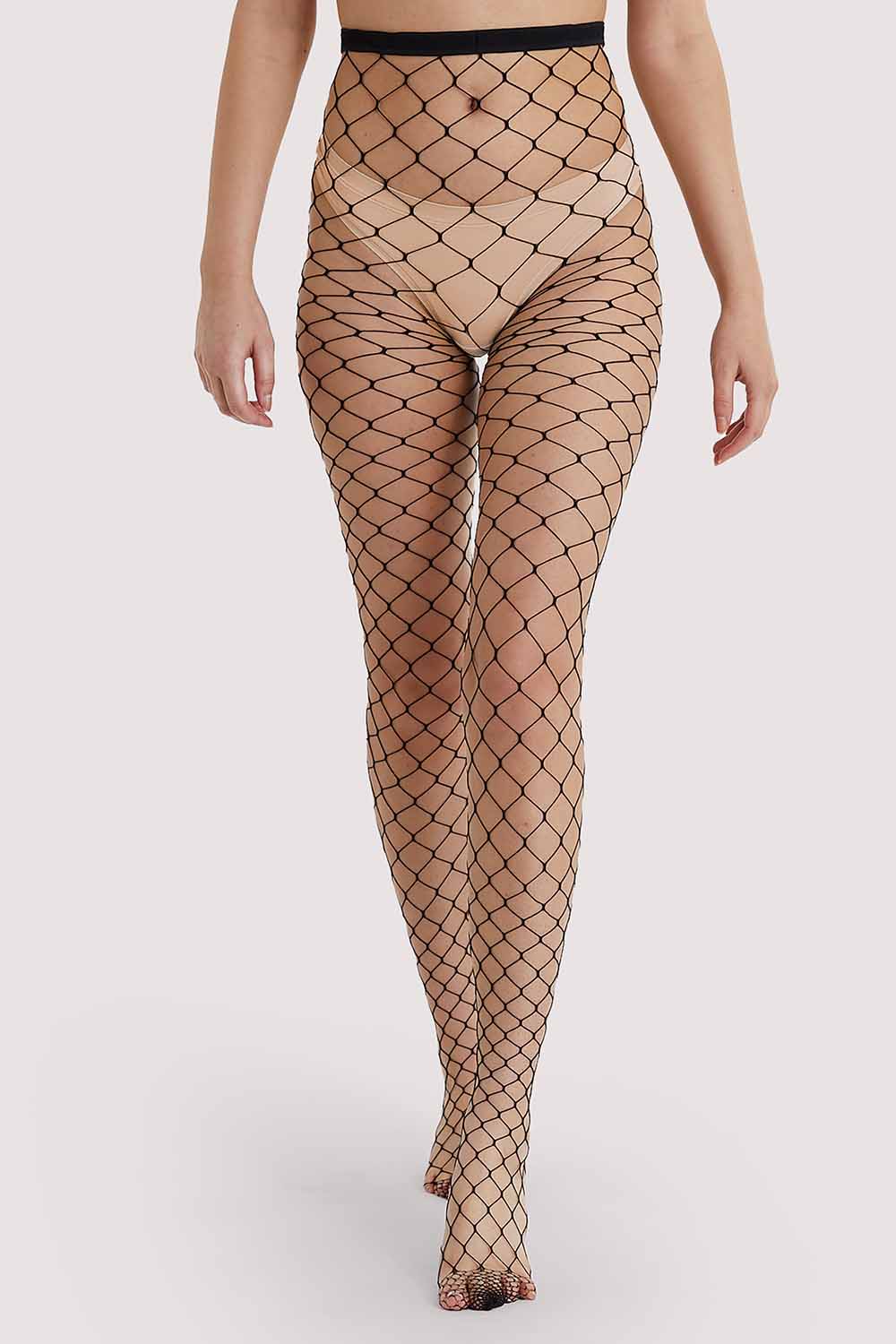 Fence Net Tights - Black thumbnail 2