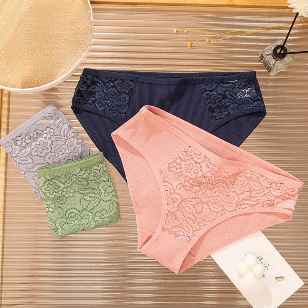 4 Pieces Combo Set Japanese Style Women's Breathable and Comfortable Panties thumbnail 2