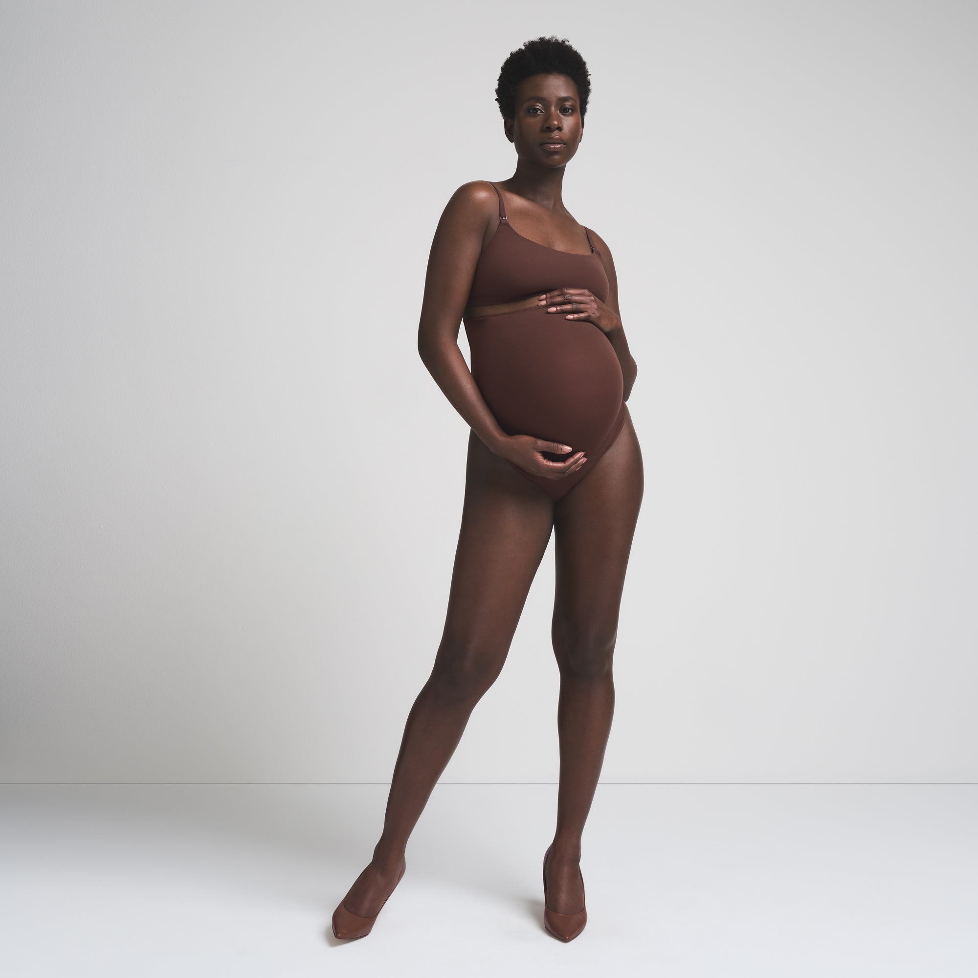 FITS EVERYBODY MATERNITY HIGH-WAISTED THONG | COCOA thumbnail 3