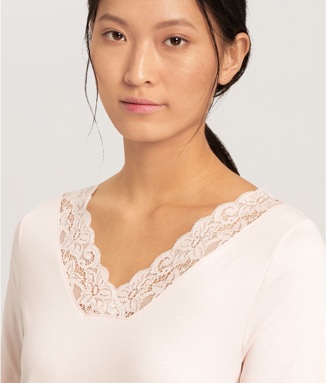 Moments Lace Trim Cotton Nightgown thumbnail 3