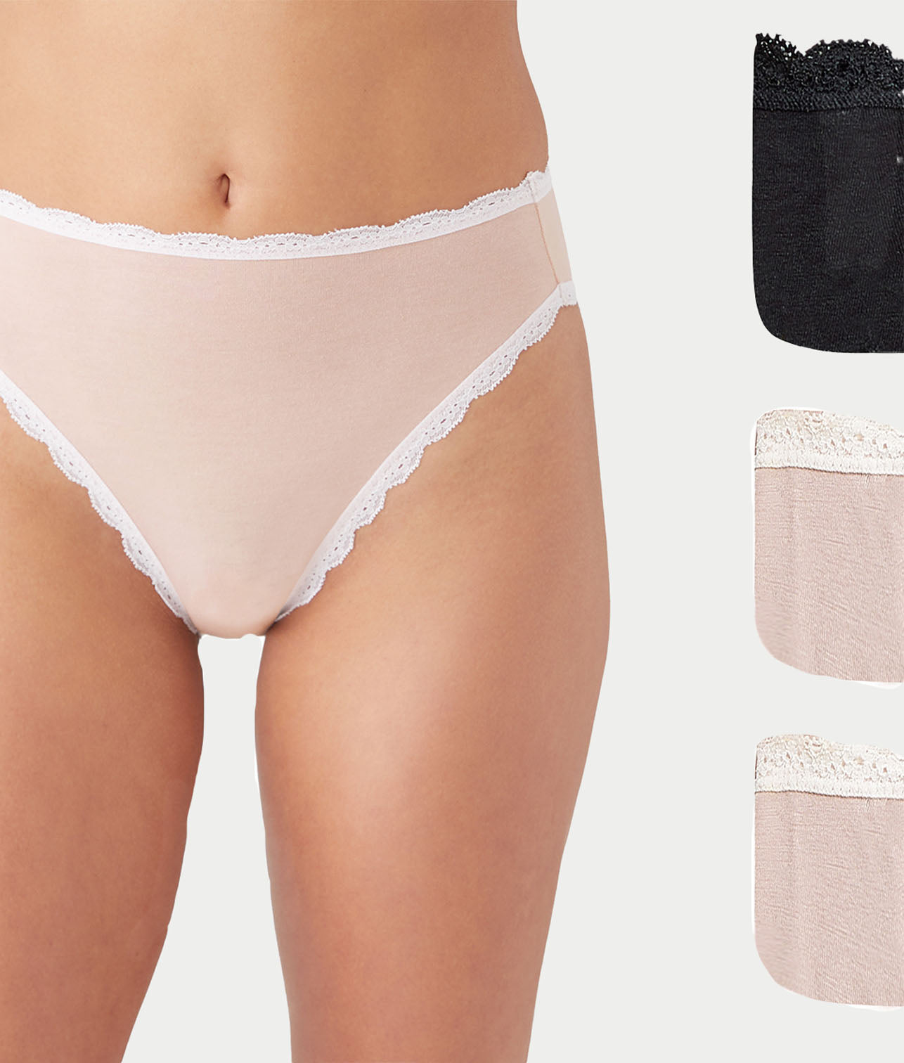 Inspired Eyelet Hi-Cut Brief 3-Pack thumbnail 2