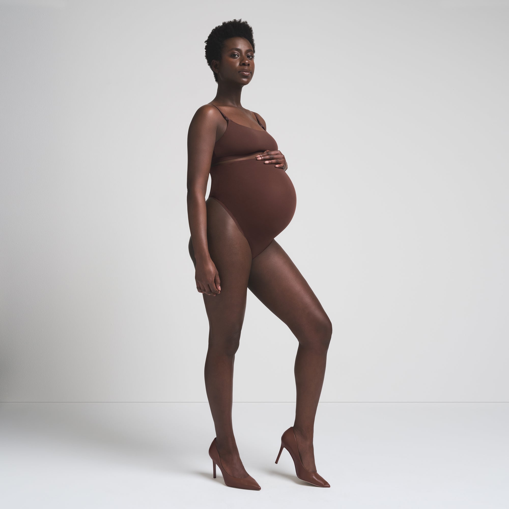 FITS EVERYBODY MATERNITY HIGH-WAISTED THONG | COCOA thumbnail 2