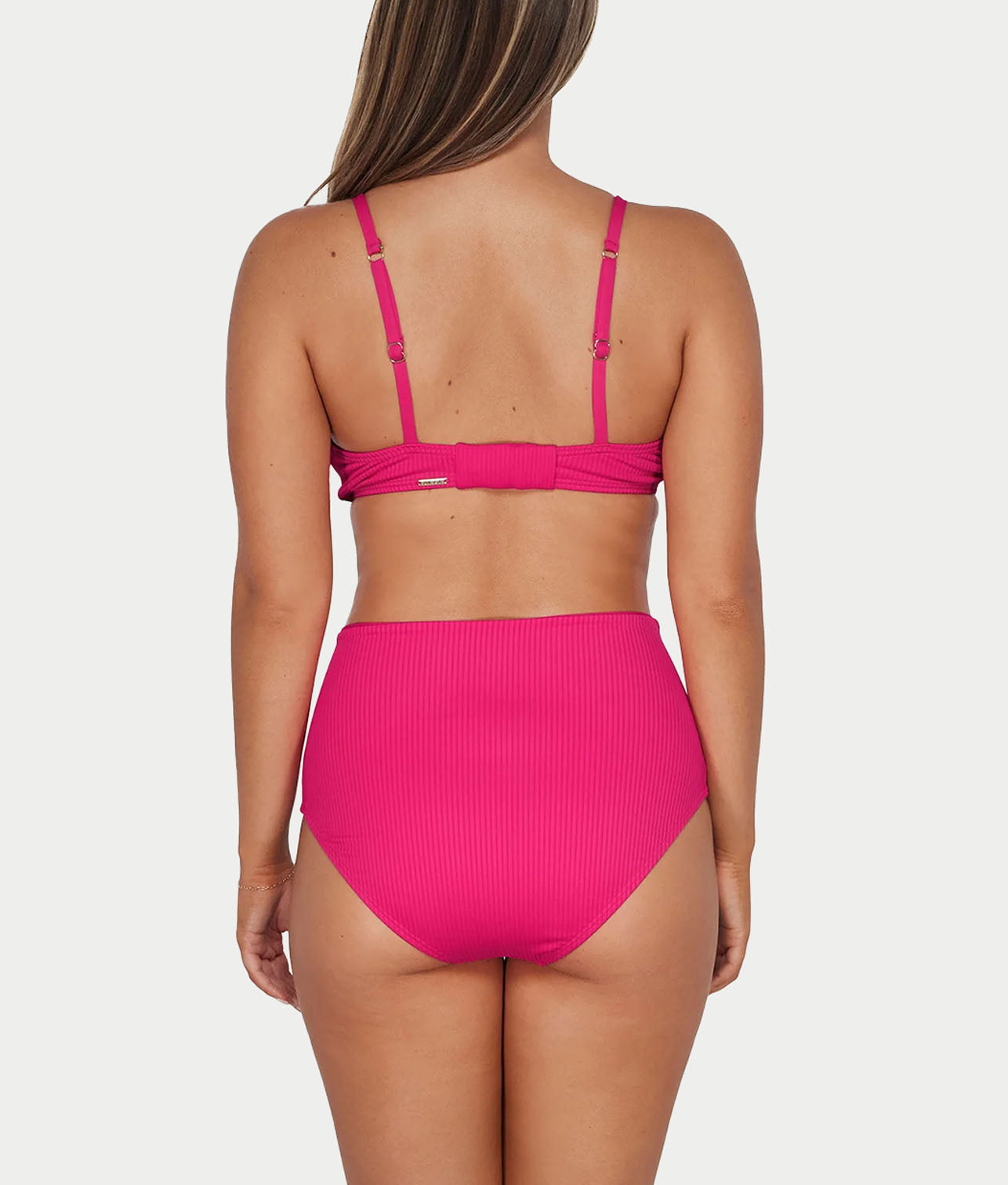 Printed Capri Fold-Over High-Waist Bikini Bottom thumbnail 2
