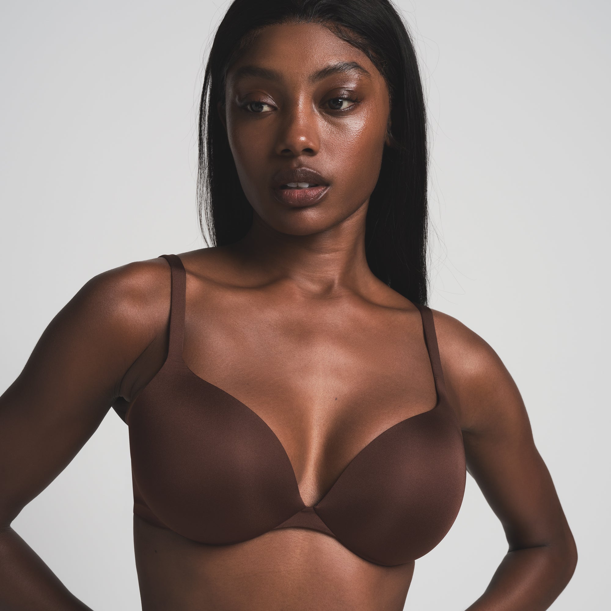 SKIMS ULTIMATE TEARDROP PUSH-UP BRA | COCOA thumbnail 3