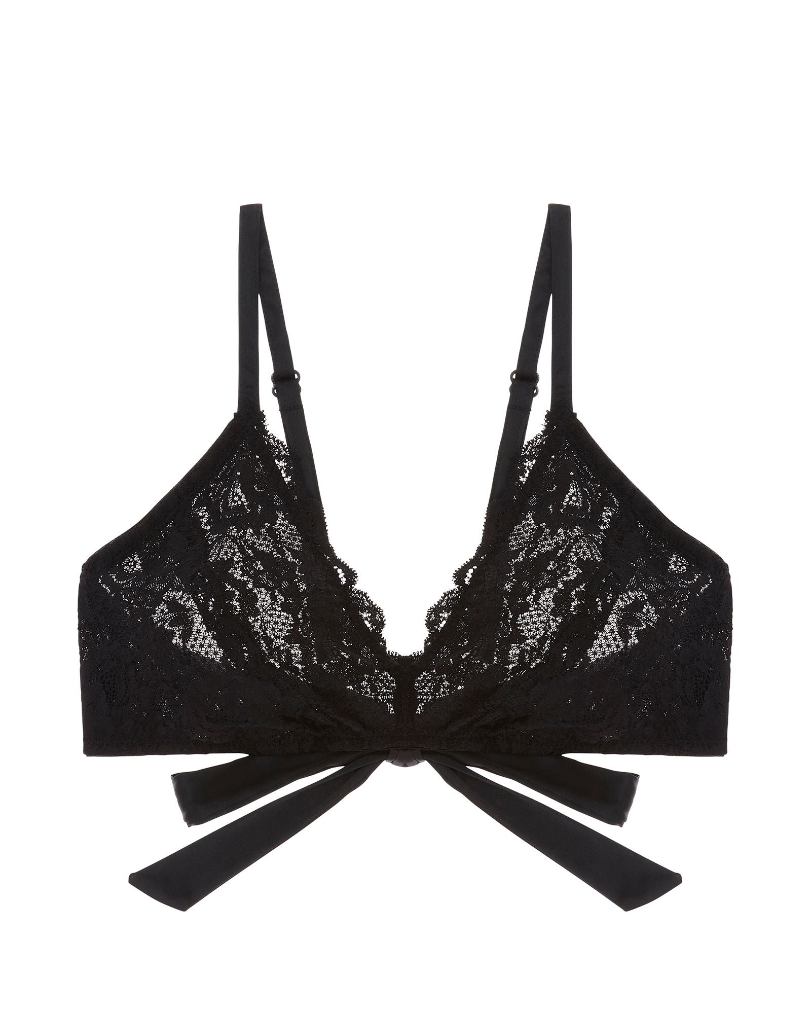 Never Say Never Tie Me Up Triangle Bralette