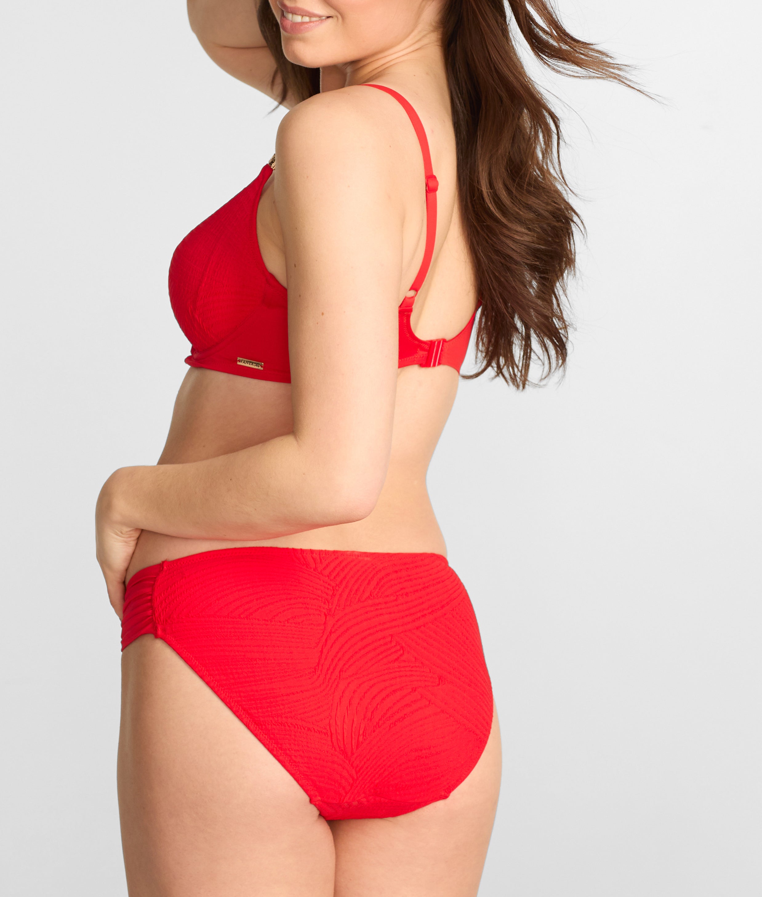 Ottawa Mid Rise Gathered Bikini Bottom thumbnail 2