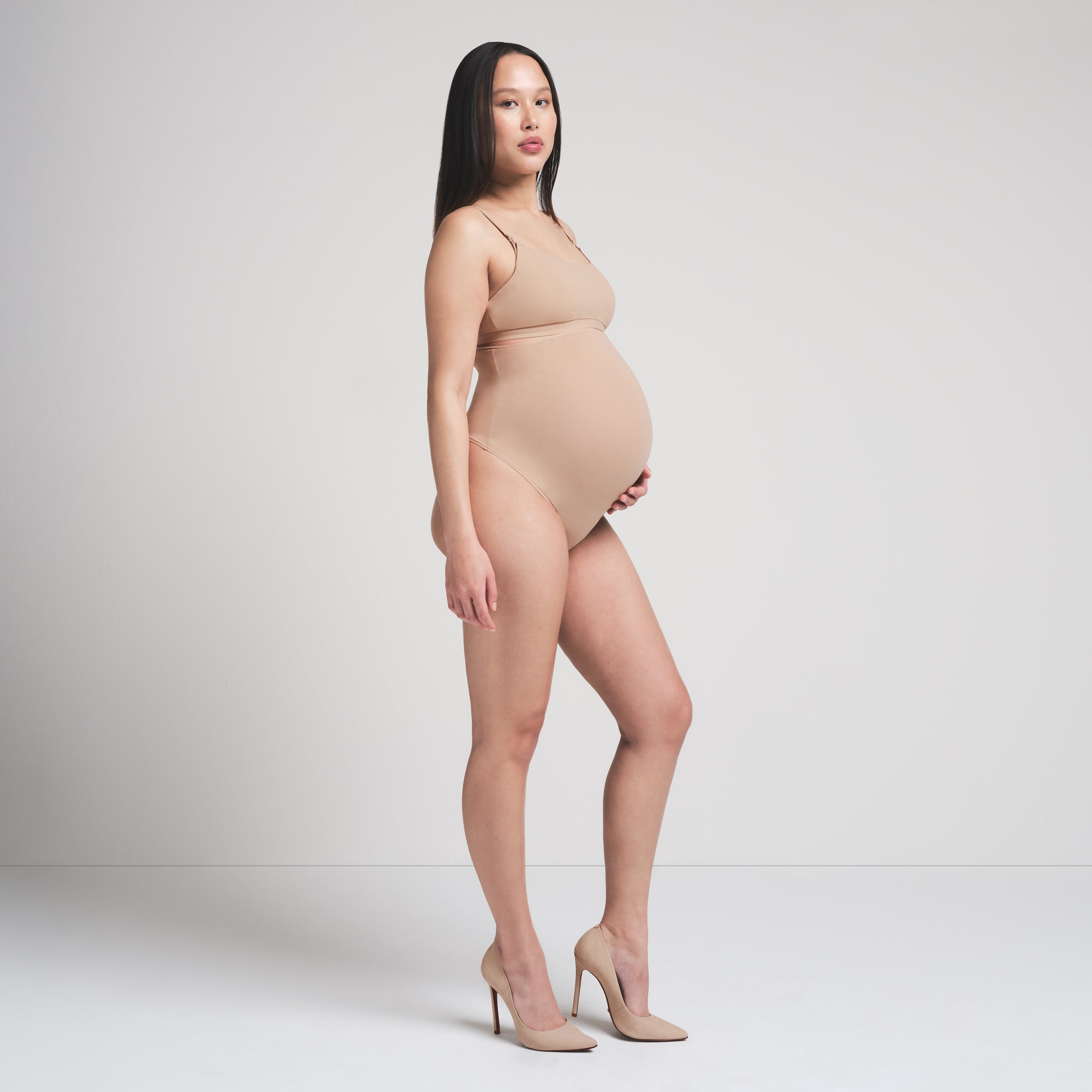 FITS EVERYBODY MATERNITY HIGH-WAISTED THONG | CLAY thumbnail 2