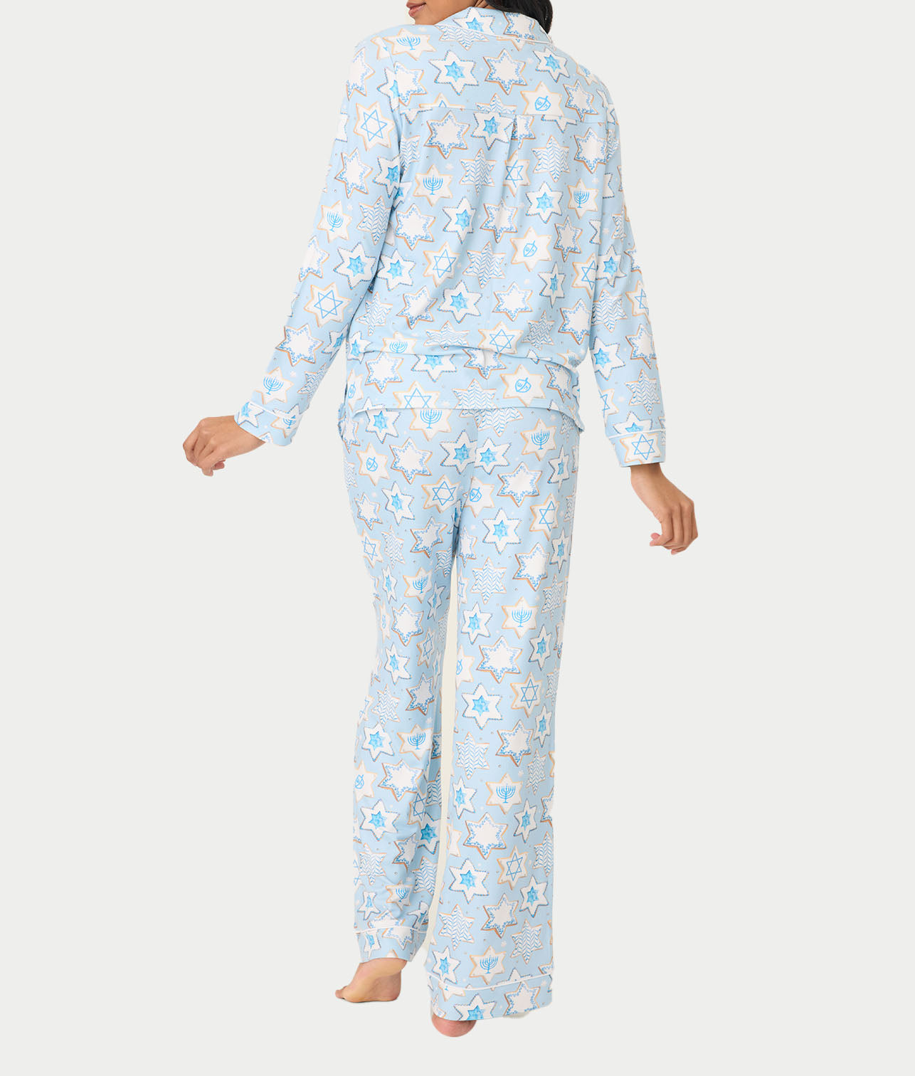 You Had Me At Shalom Cookie Print Knit Pajama Set thumbnail 2