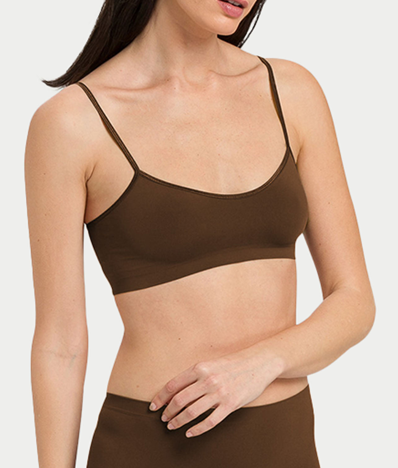 Touch Feeling Spaghetti Crop Top thumbnail 3