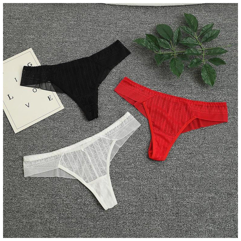 European Style Mesh Seamless Thong Panties for ladies thumbnail 2