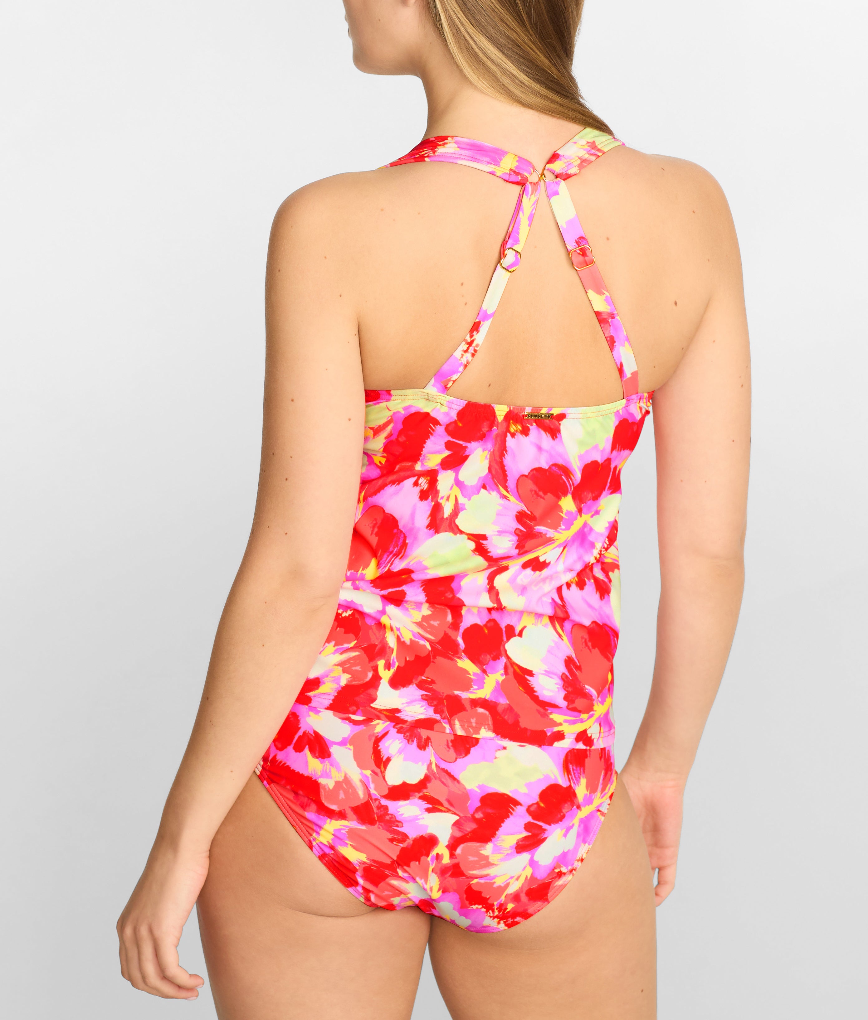 Printed Elsie Underwire Wrap Tankini Top thumbnail 2
