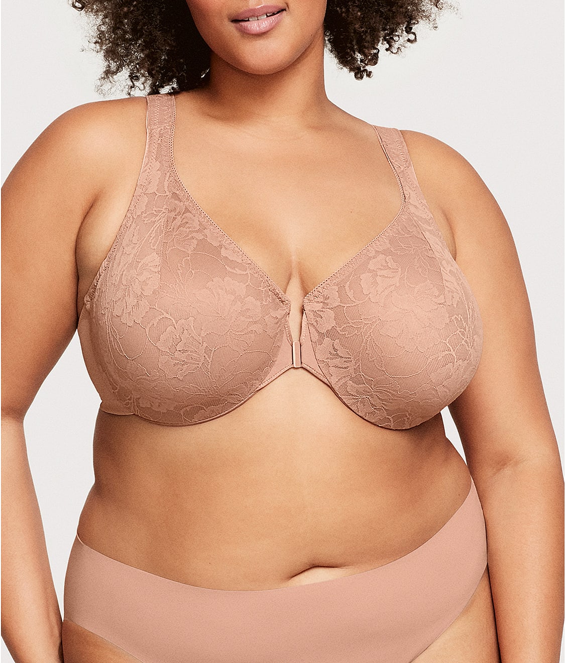 WonderWire Lacey T-Back Front-Close Bra thumbnail 3
