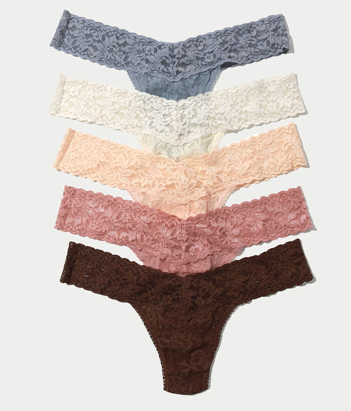 Signature Lace Low Rise Thong Fashion 5-Pack thumbnail 2