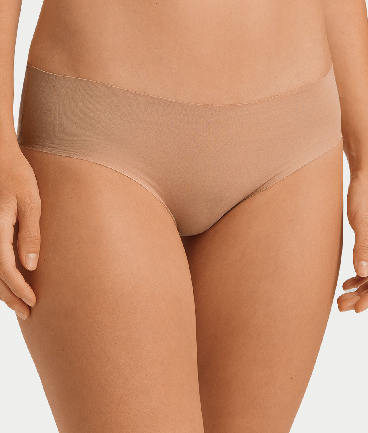 Invisible Cotton Cotton Blend High Cut Brief thumbnail 2