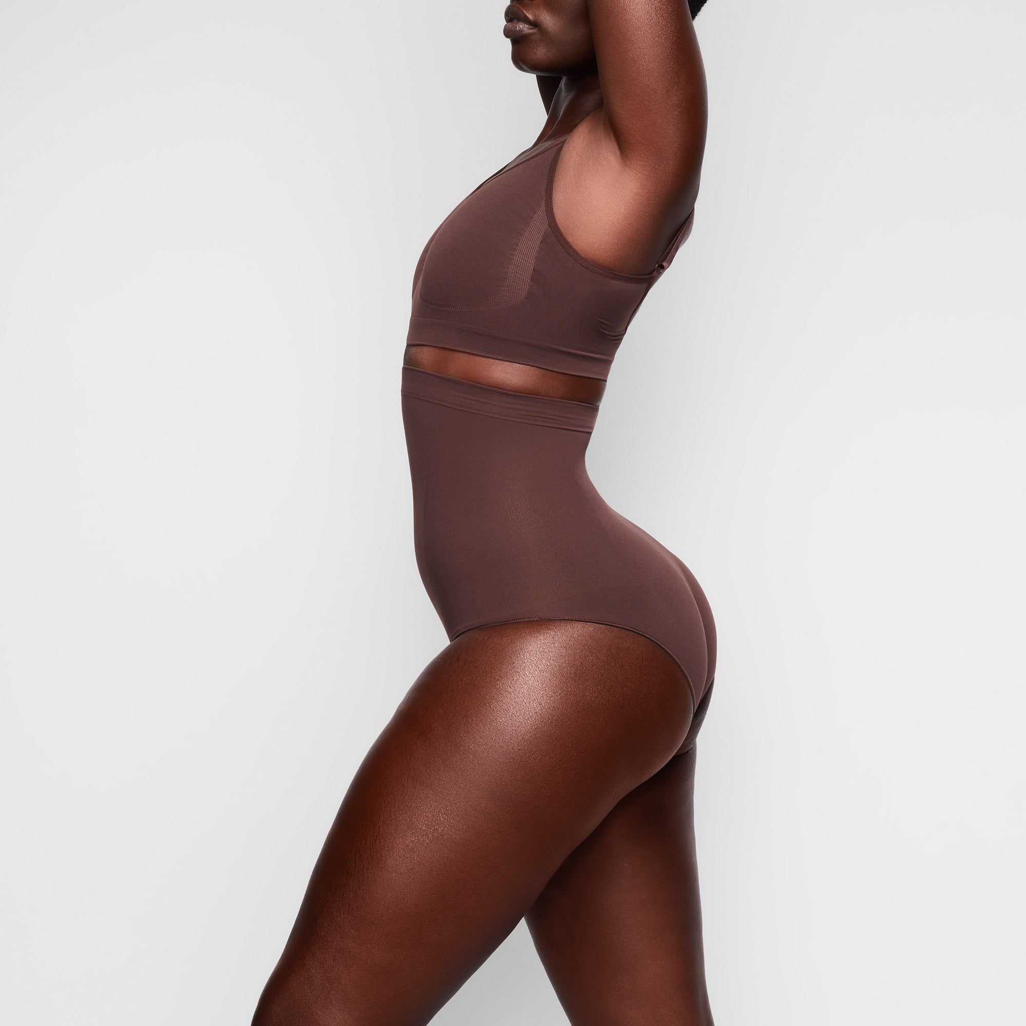 SEAMLESS SCULPT HIGH-WAISTED BRIEF | COCOA thumbnail 3