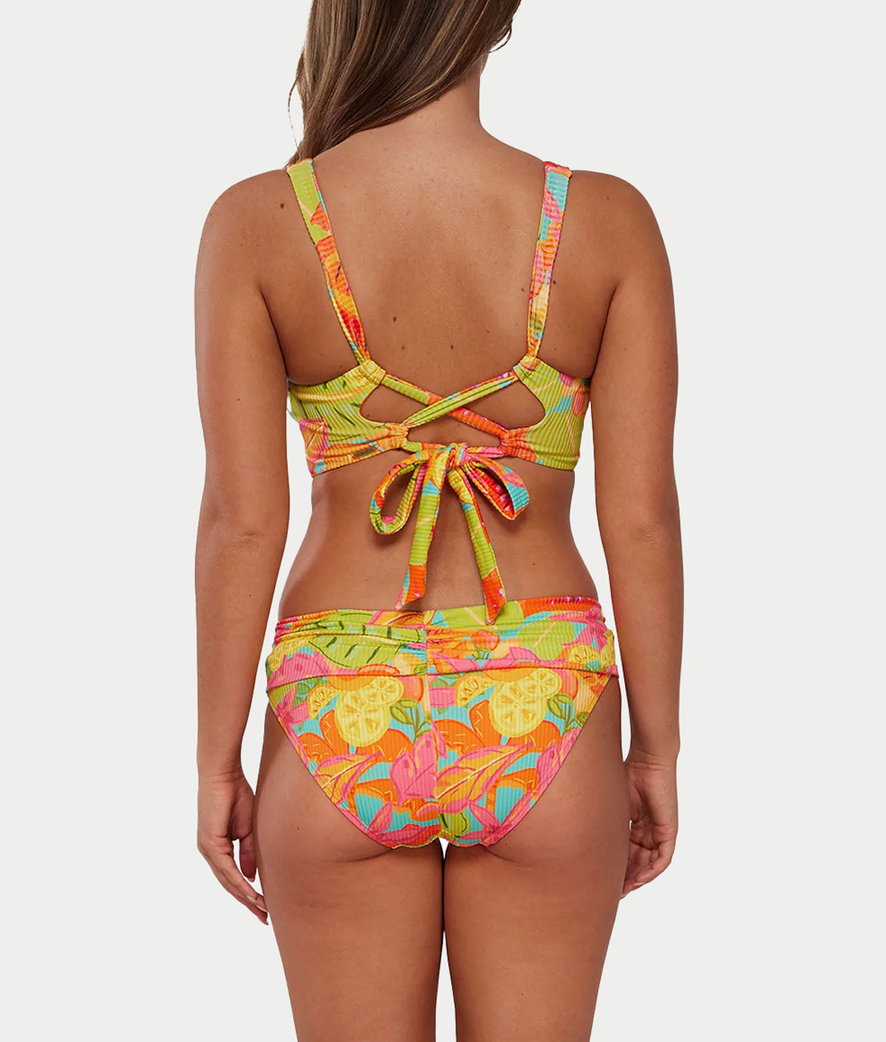 Printed Elsie Underwire Wrap Bikini Top thumbnail 2