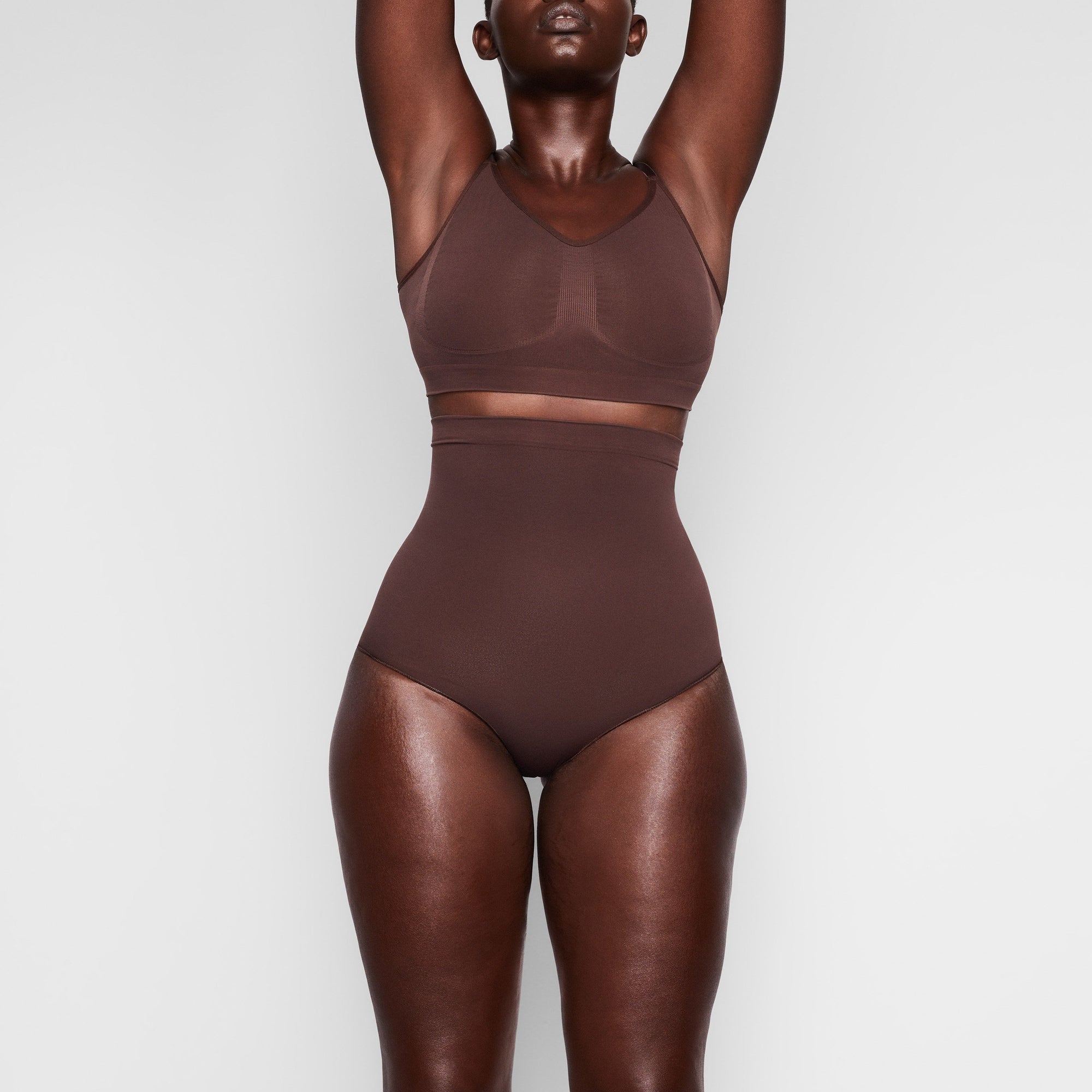 SEAMLESS SCULPT HIGH-WAISTED BRIEF | COCOA thumbnail 2