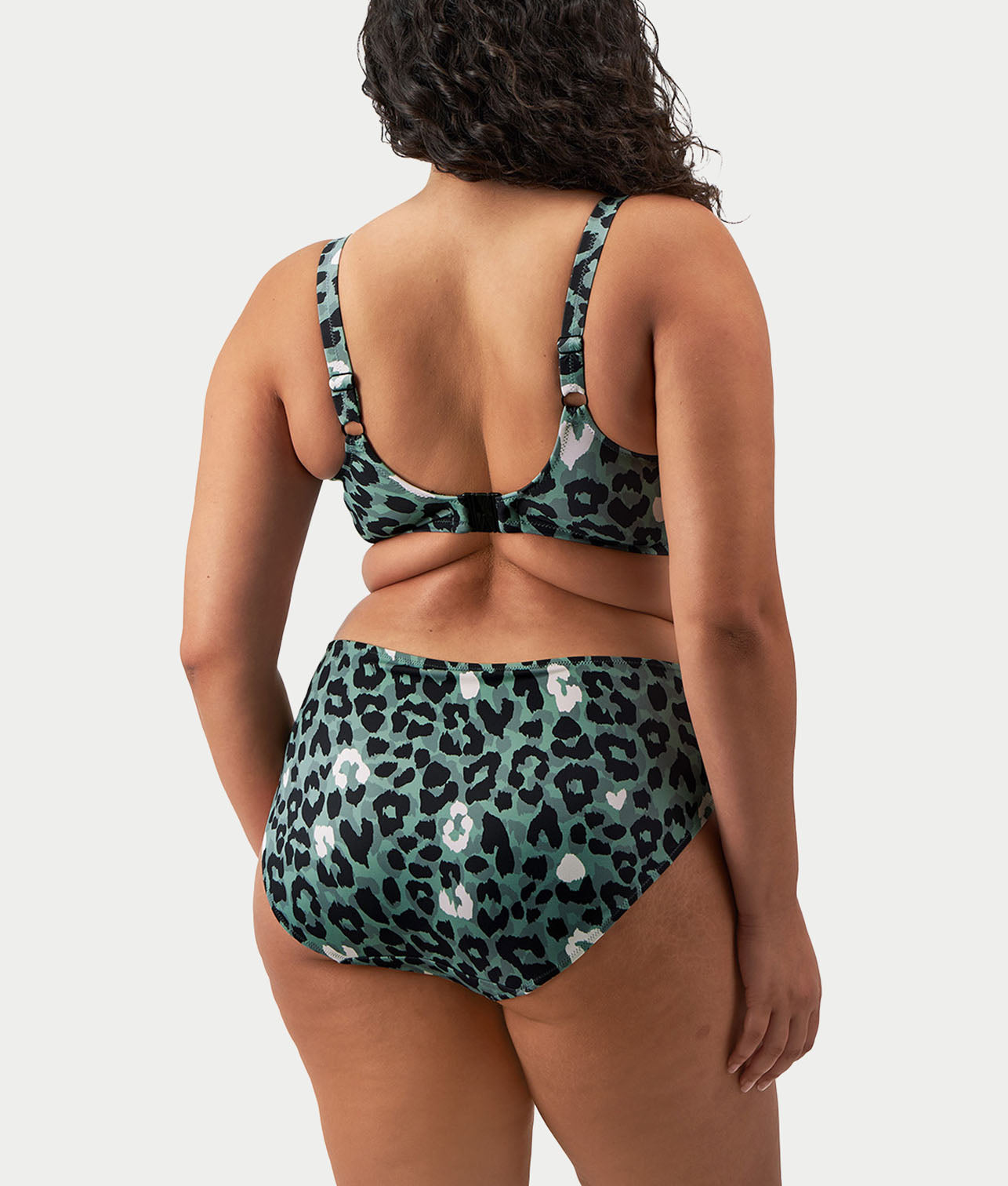 Plus Size Jungle Bay Mid-Rise Bikini Bottom thumbnail 2