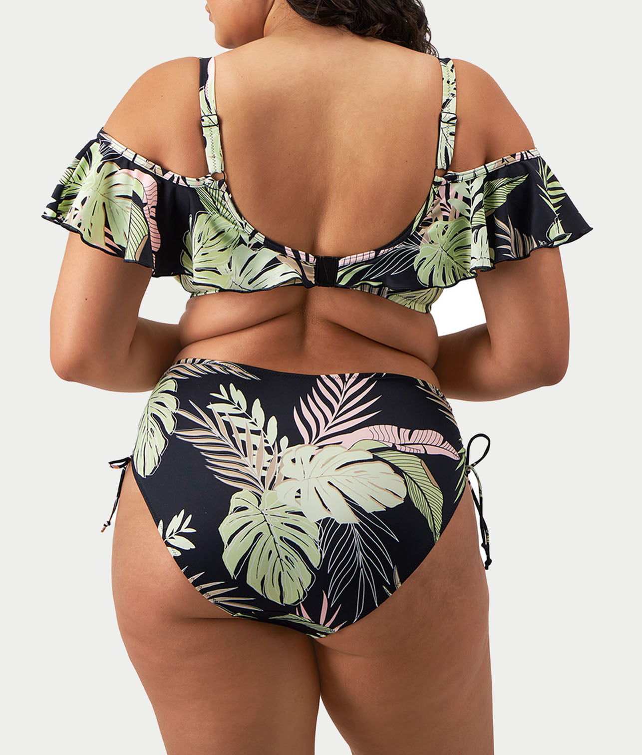 Plus Size Tropical Retreat Ruffle Bikini Top thumbnail 3