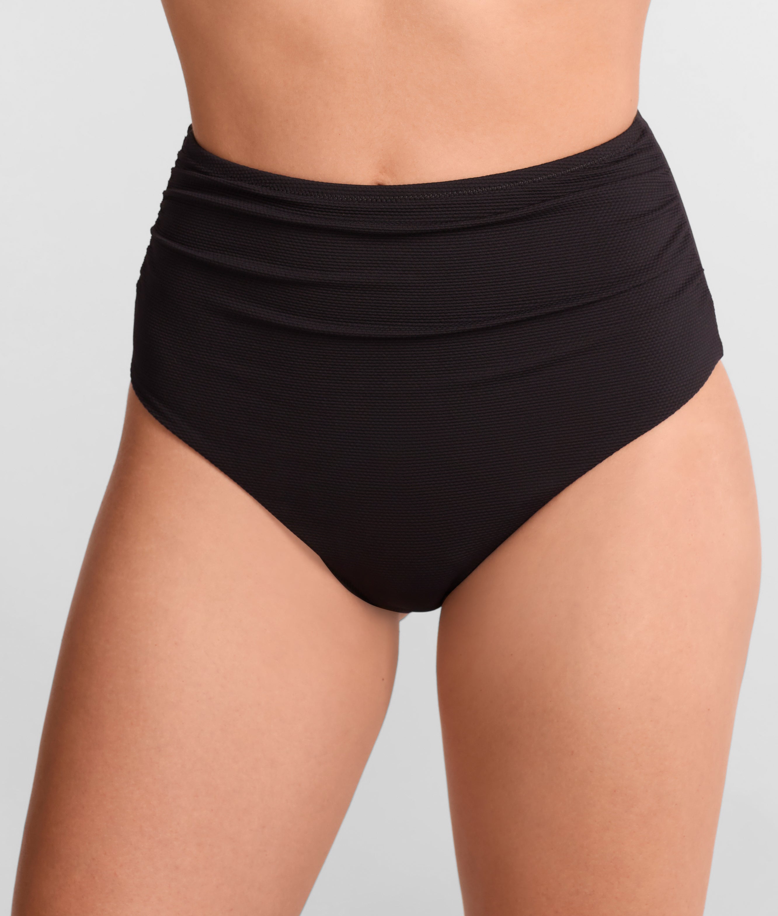Amalfi Ruched High Waist Cheeky Bikini Bottom thumbnail 3