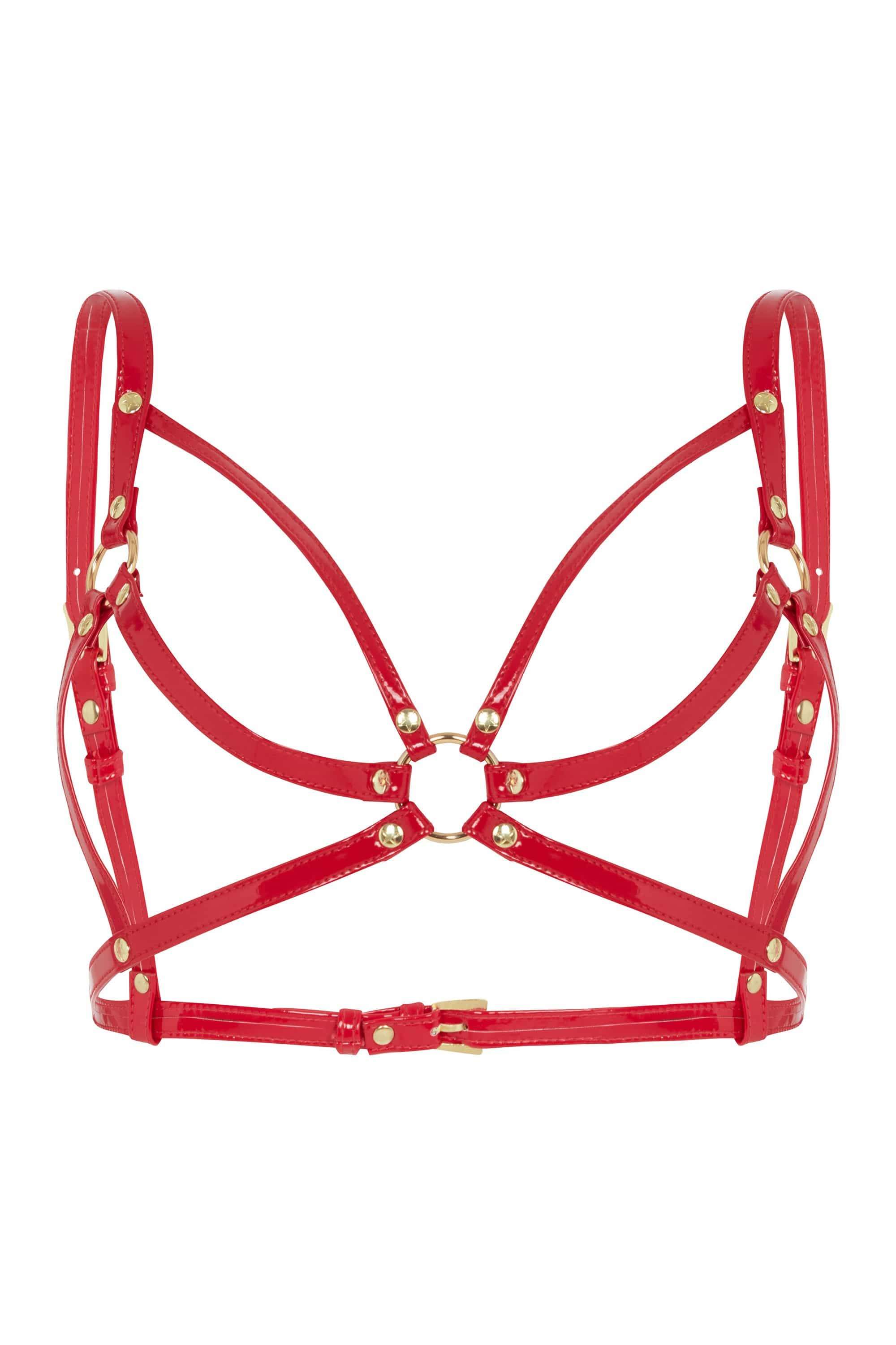 Open Harness Bra Red thumbnail 2