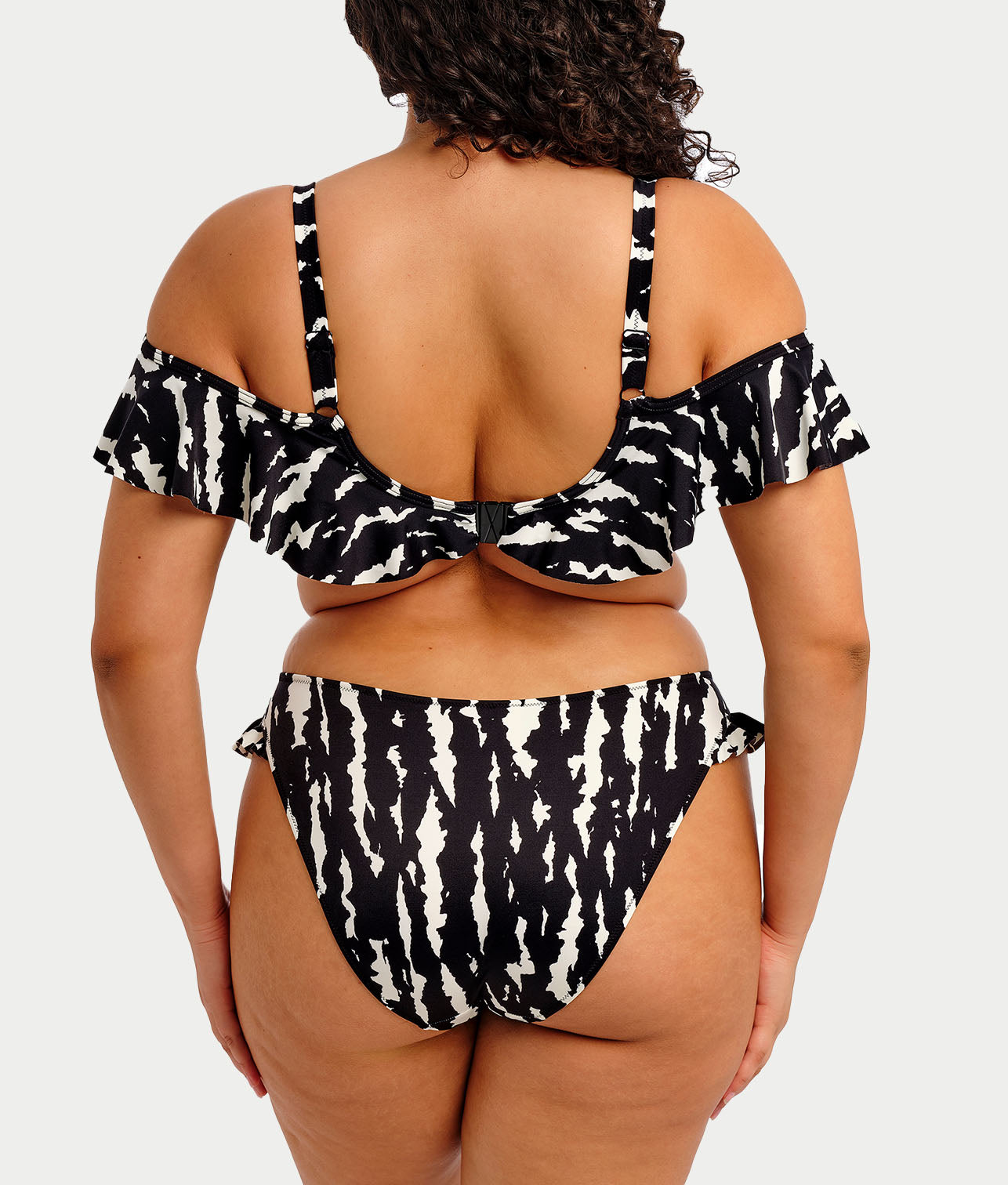 Plus Size Echo Shell Hi-Cut Bikini Bottom thumbnail 2