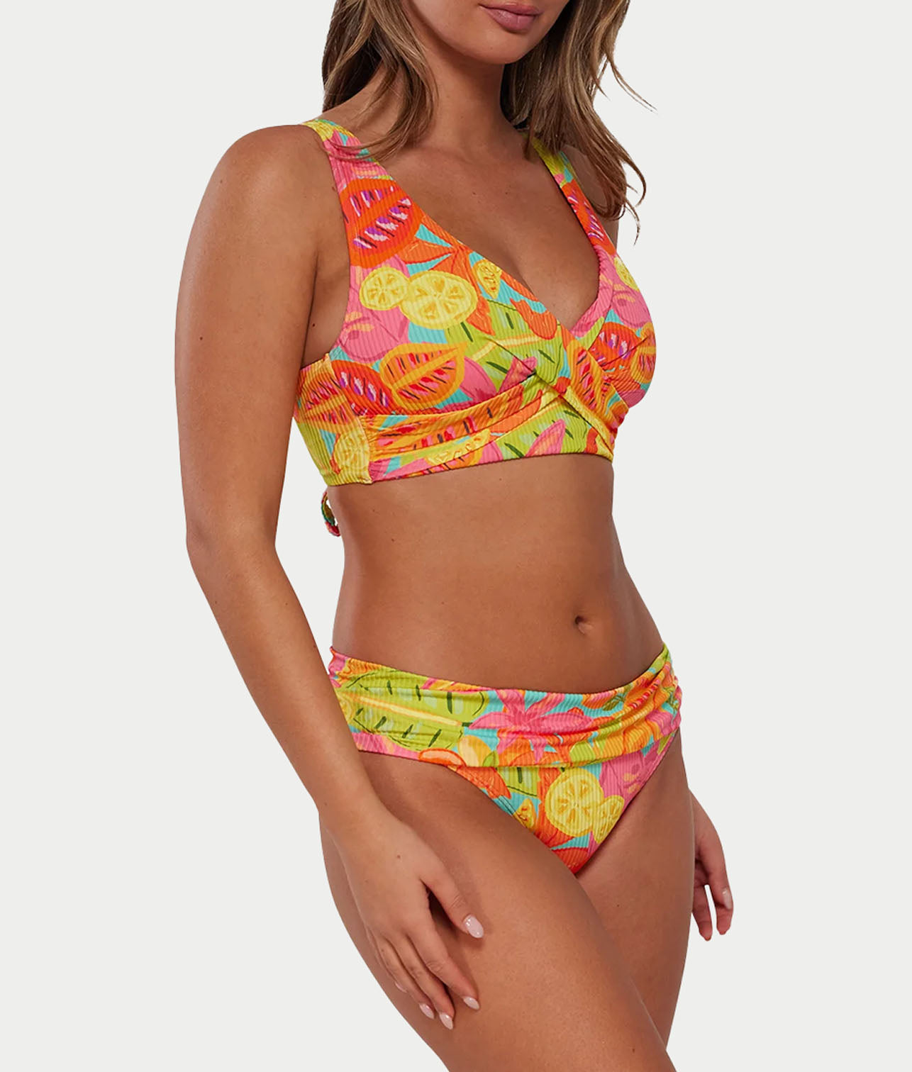 Printed Elsie Underwire Wrap Bikini Top thumbnail 3