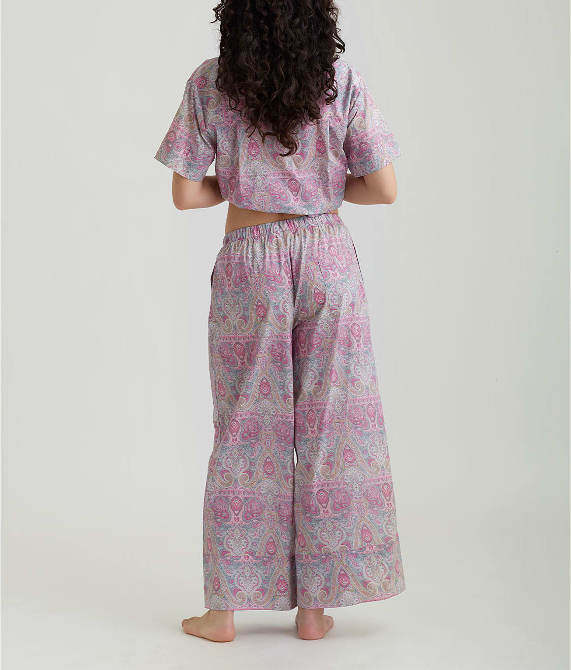 Nahla Woven Cotton Pajama Set thumbnail 2