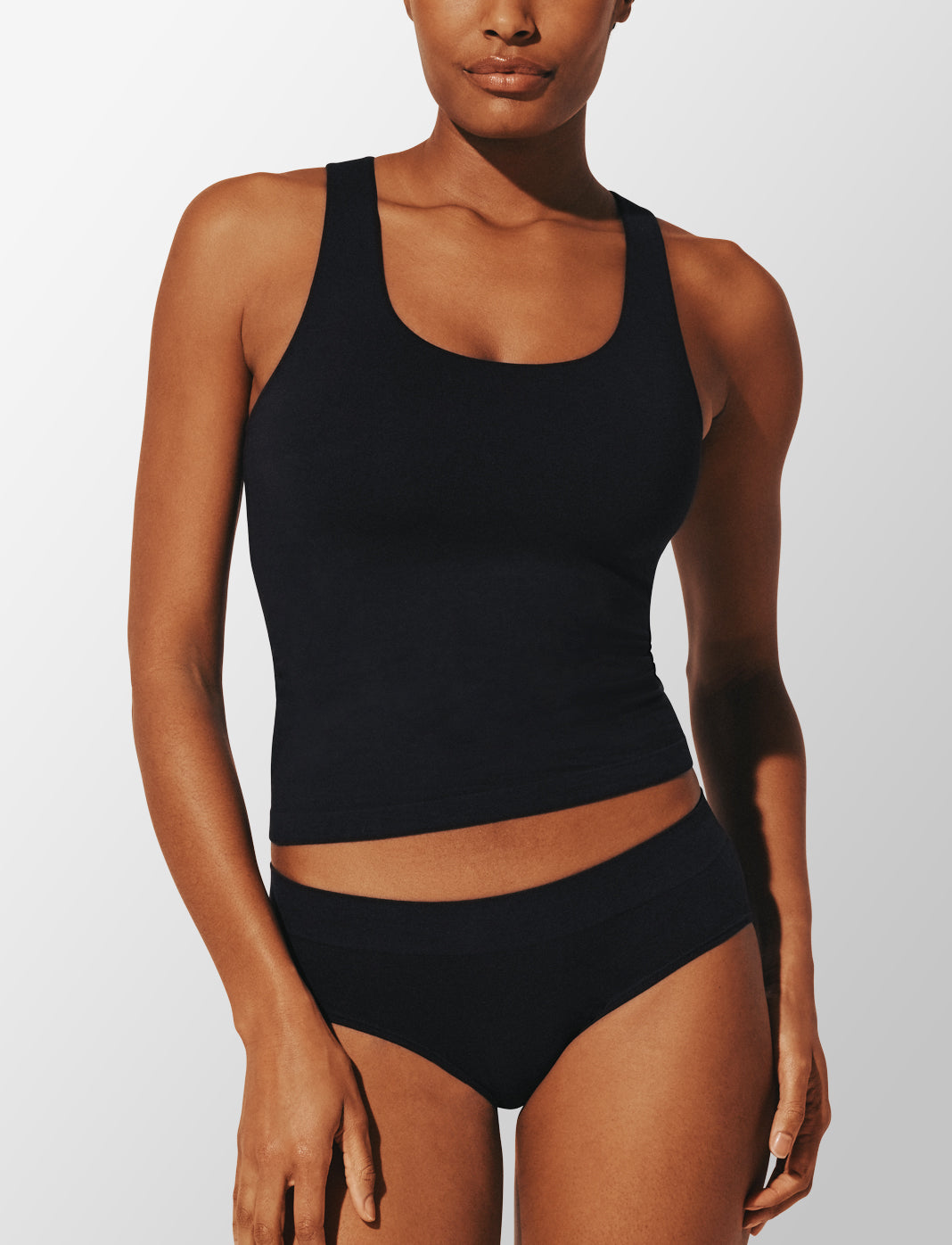 Seamless Stretch Cotton Shelf Tank Top thumbnail 2