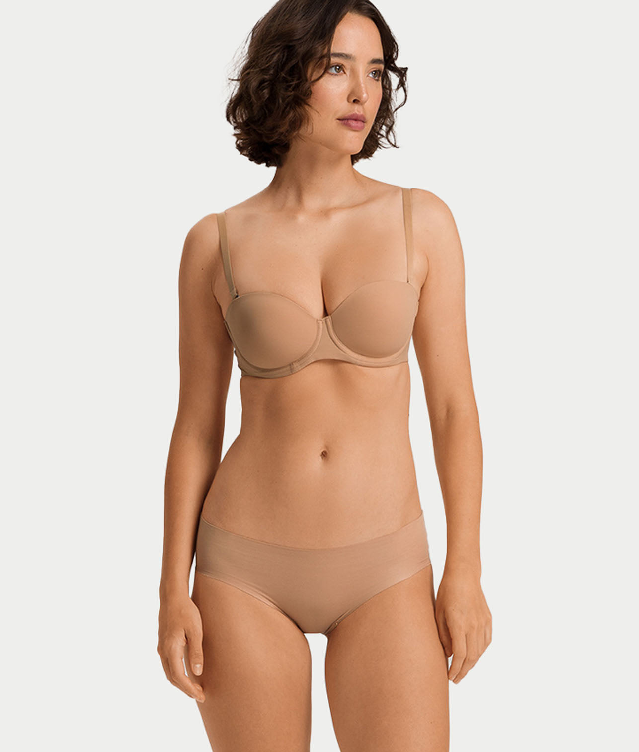Invisible Cotton Cotton Blend High Cut Brief