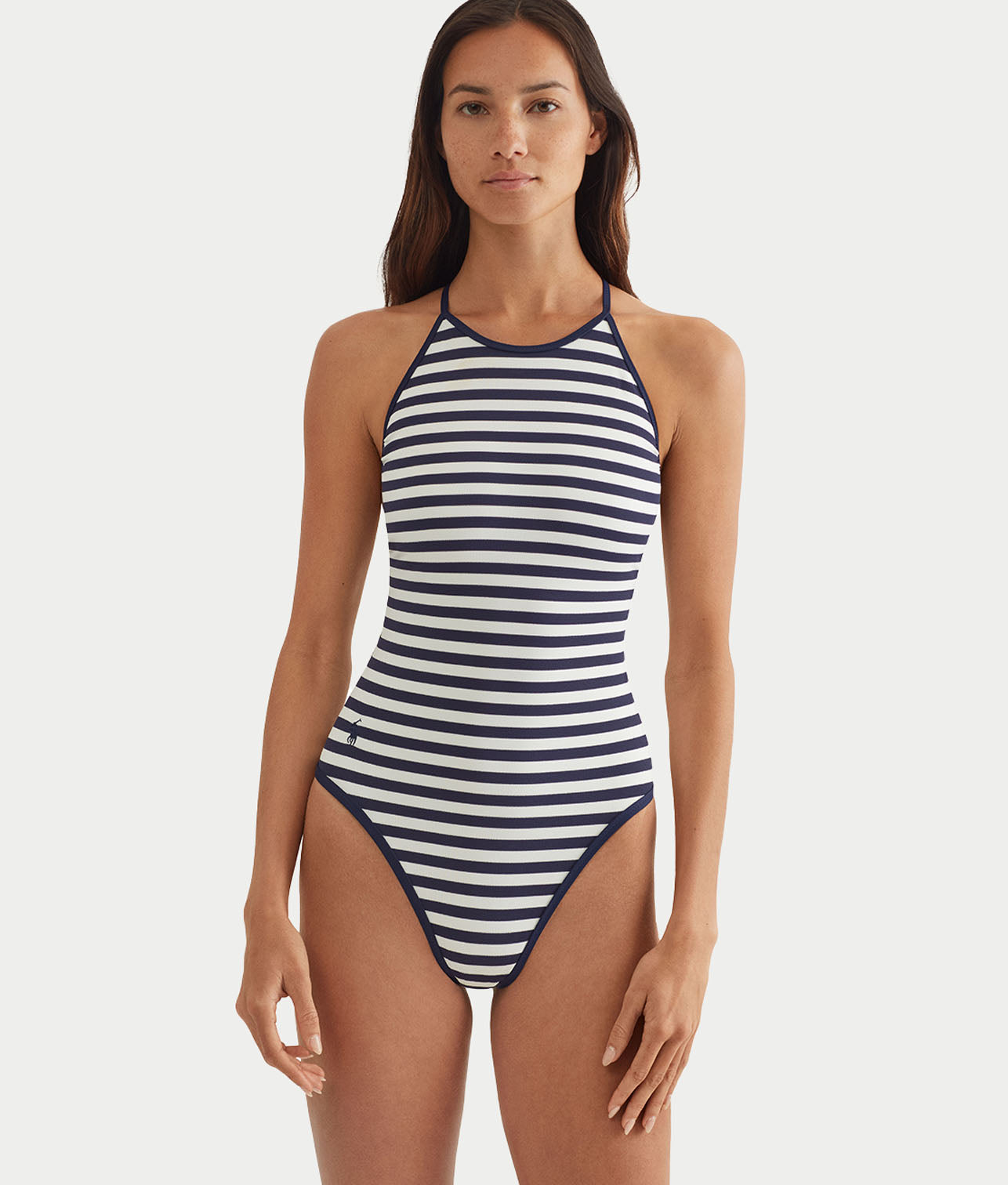 Retro High-Neck One-Piece
