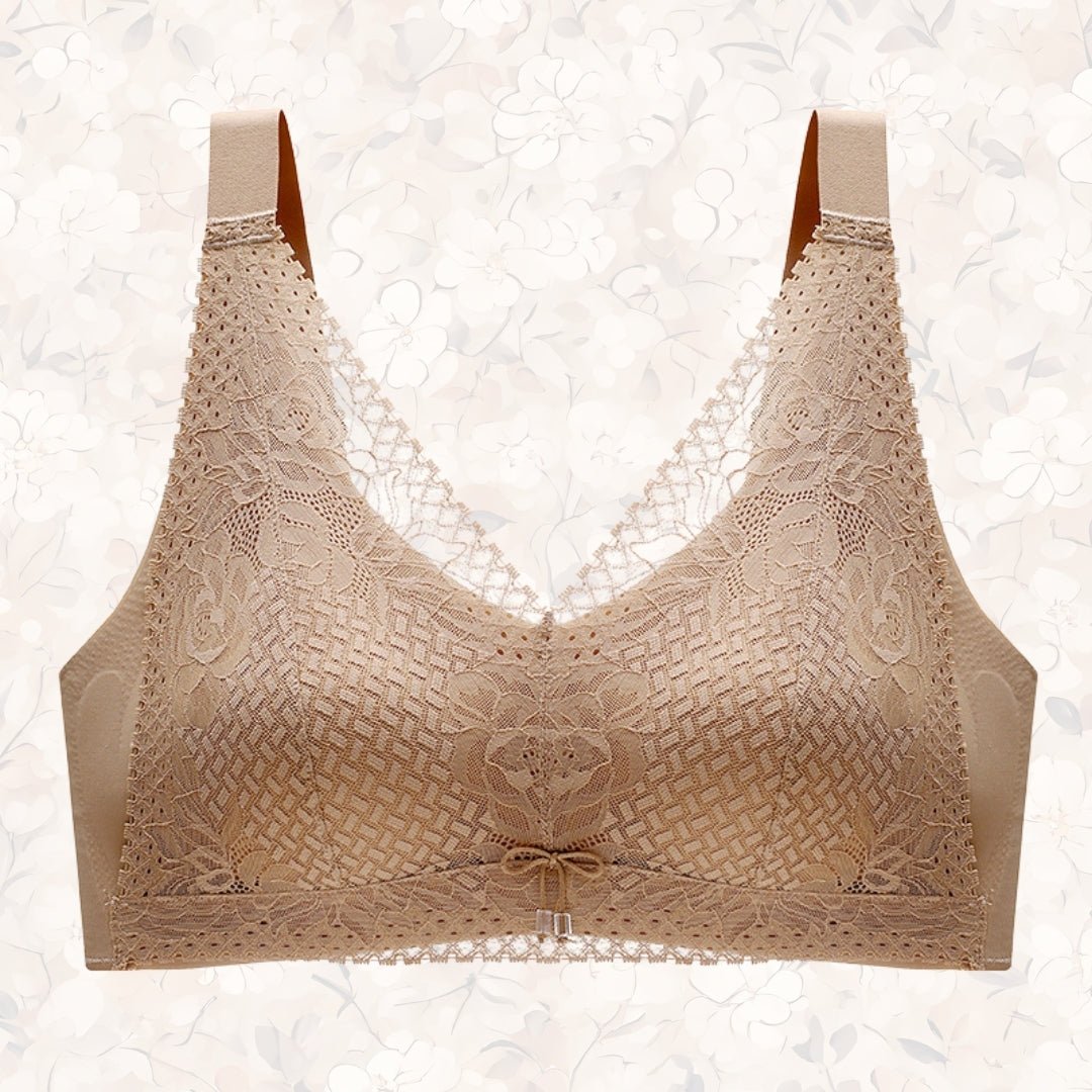 High-Quality Thai Latex Women's Large Chest Push-Up Anti-Sagging No Steel Ring Bra thumbnail 2