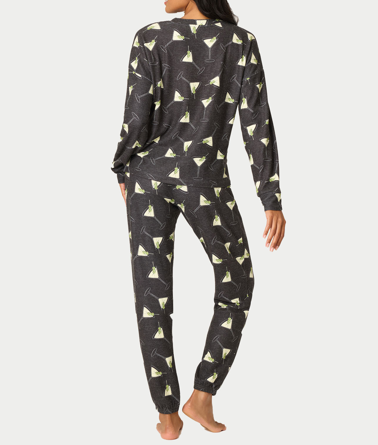 Merrier With A Martini Knit Pajama Set thumbnail 2