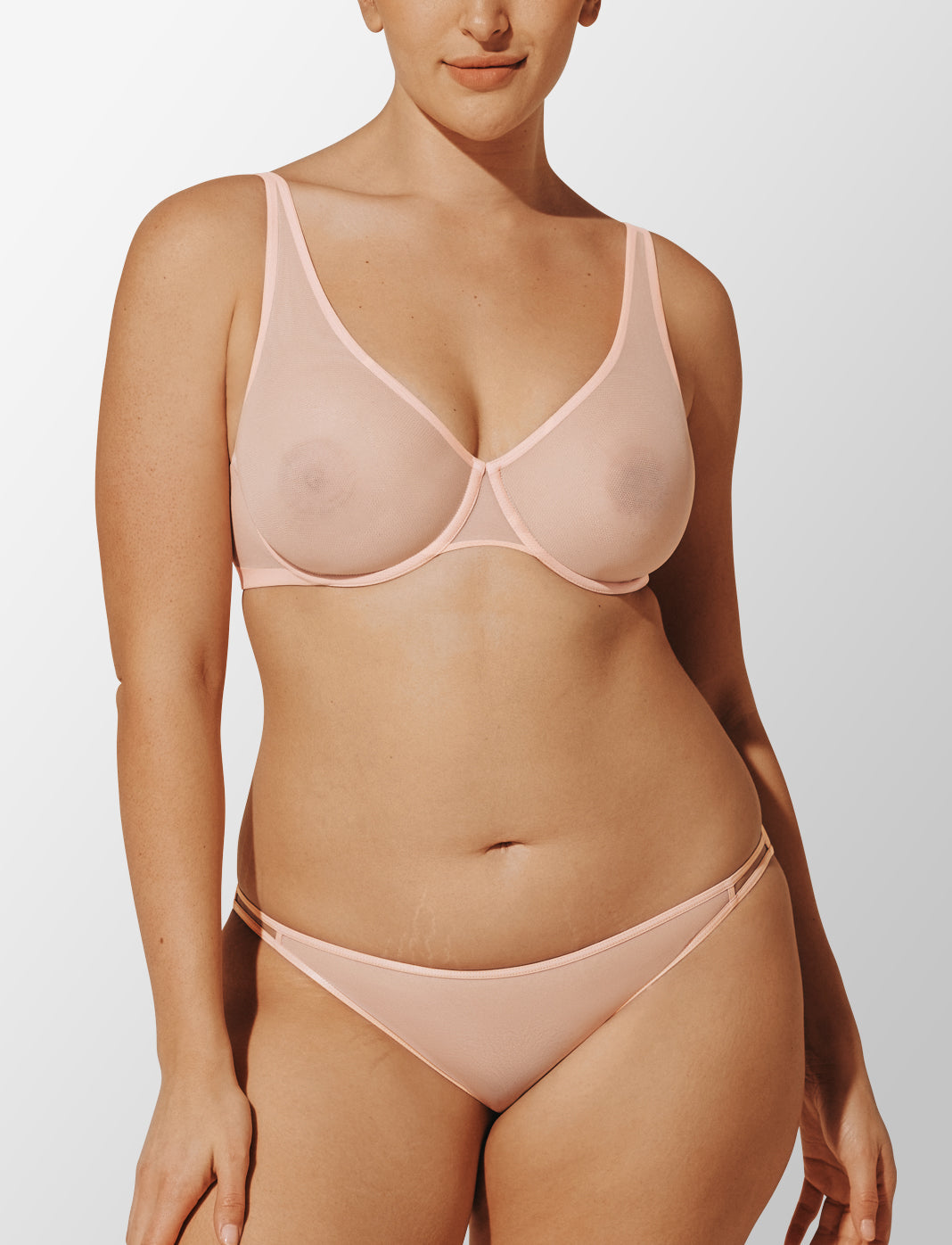 Bare Mesh Unlined Bra thumbnail 2