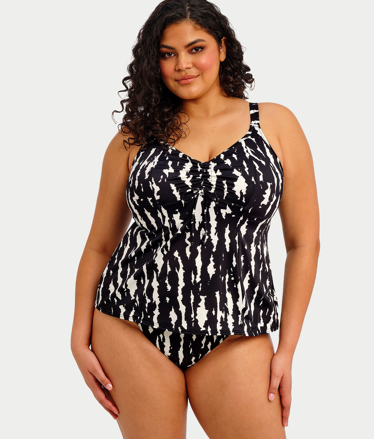 Plus Size Echo Shell Wire-Free Tankini Top