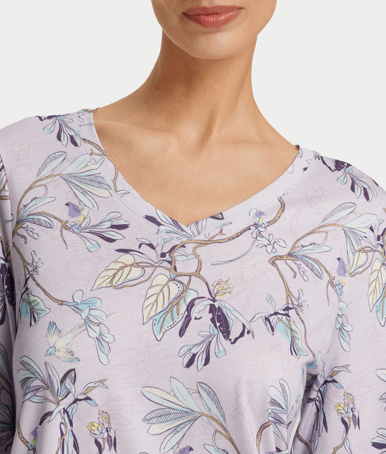 Long Sleeve Knit Nightgown thumbnail 3