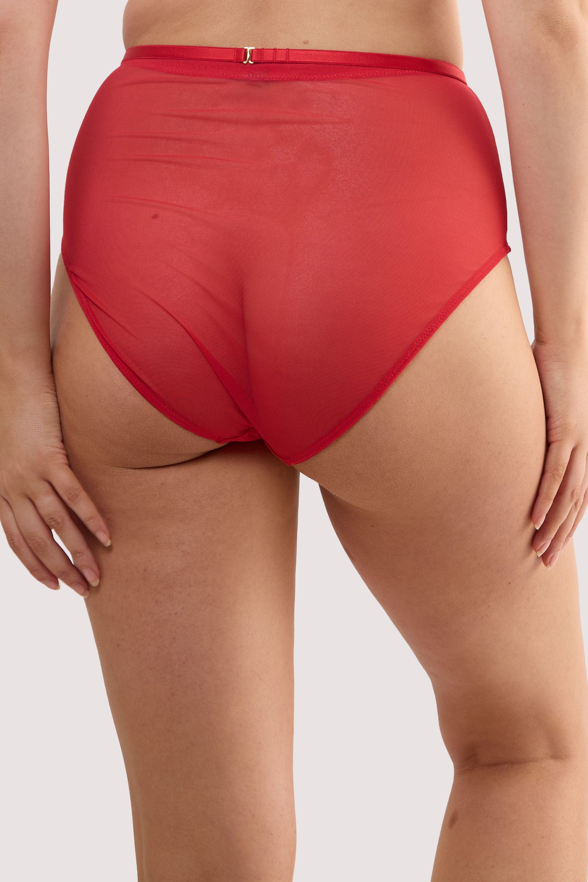 Eddie Ruby Red Crossover High Waist Brief thumbnail 3