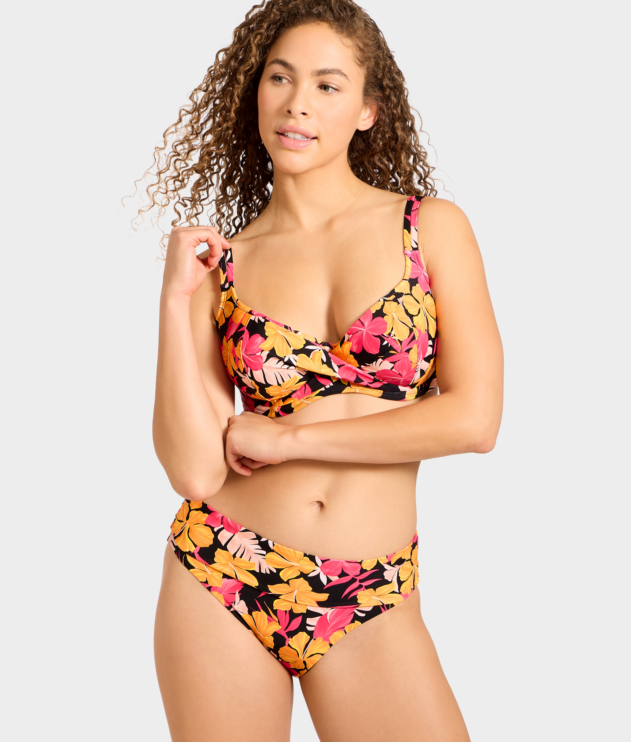 High-Waist Fold-Over Bikini Bottom thumbnail 3