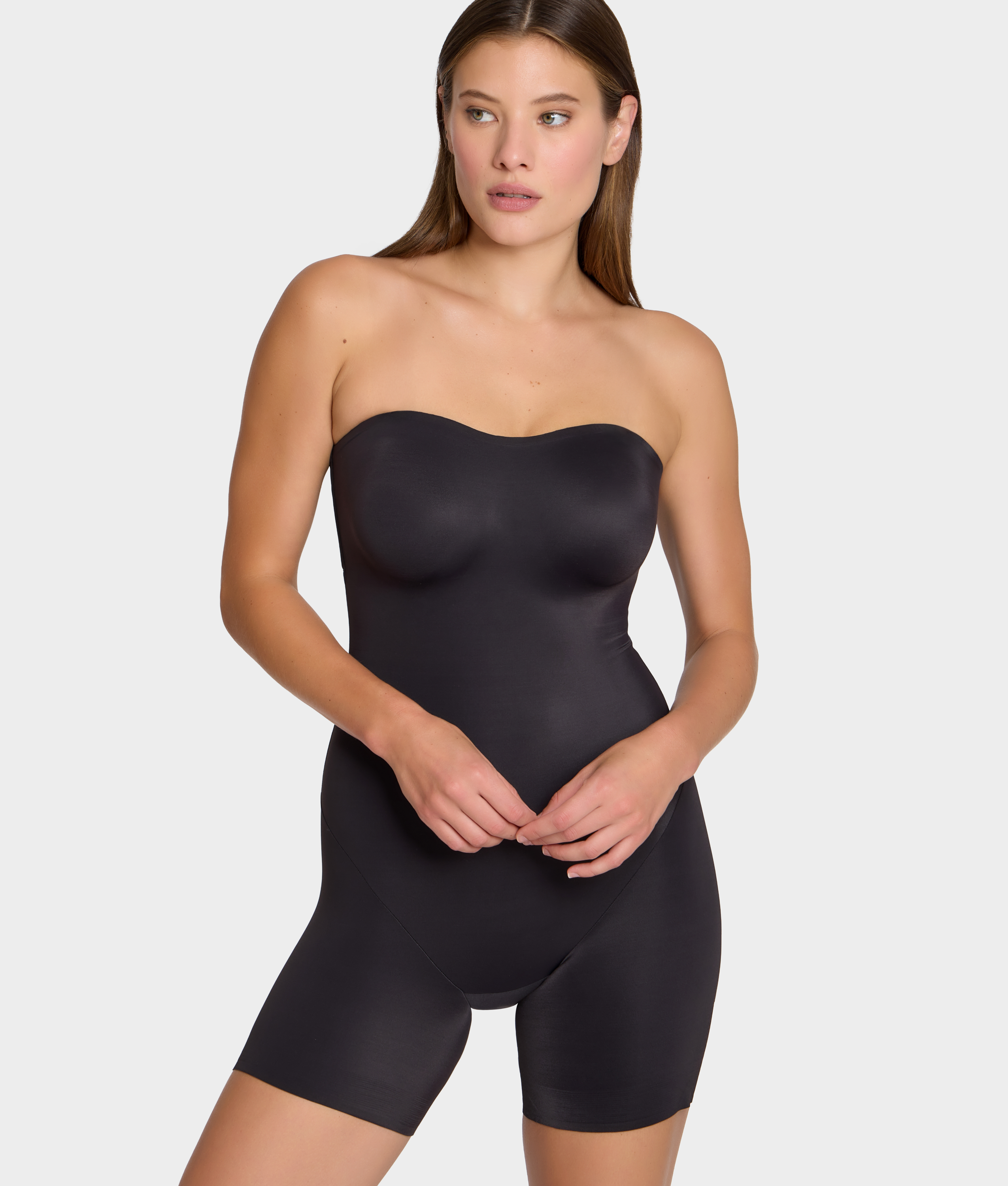 Dress Rehearsal Firm Control Mid-Thigh Strapless Body Shaper