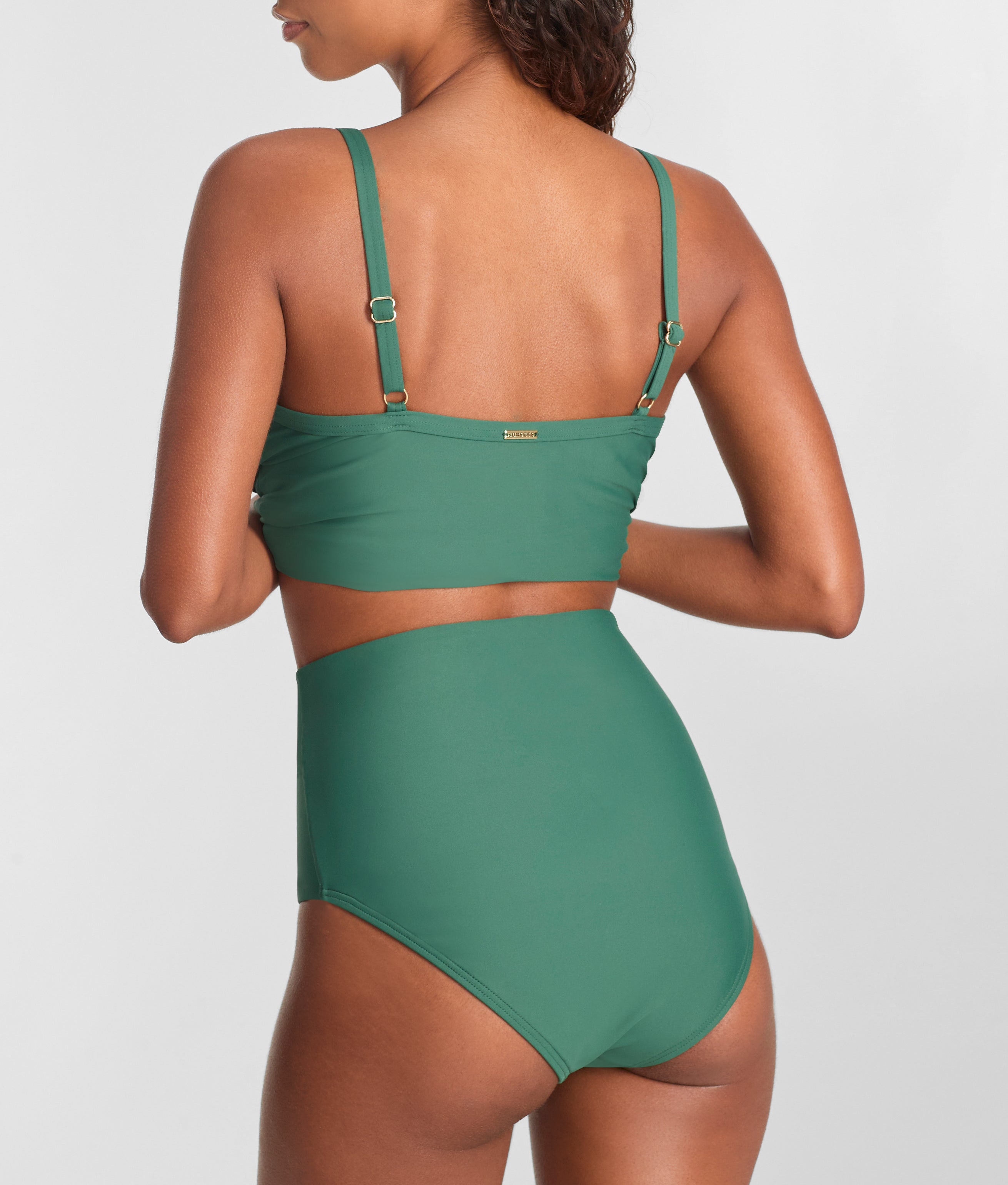 Capri Fold-Over High Waist Bikini Bottom thumbnail 2