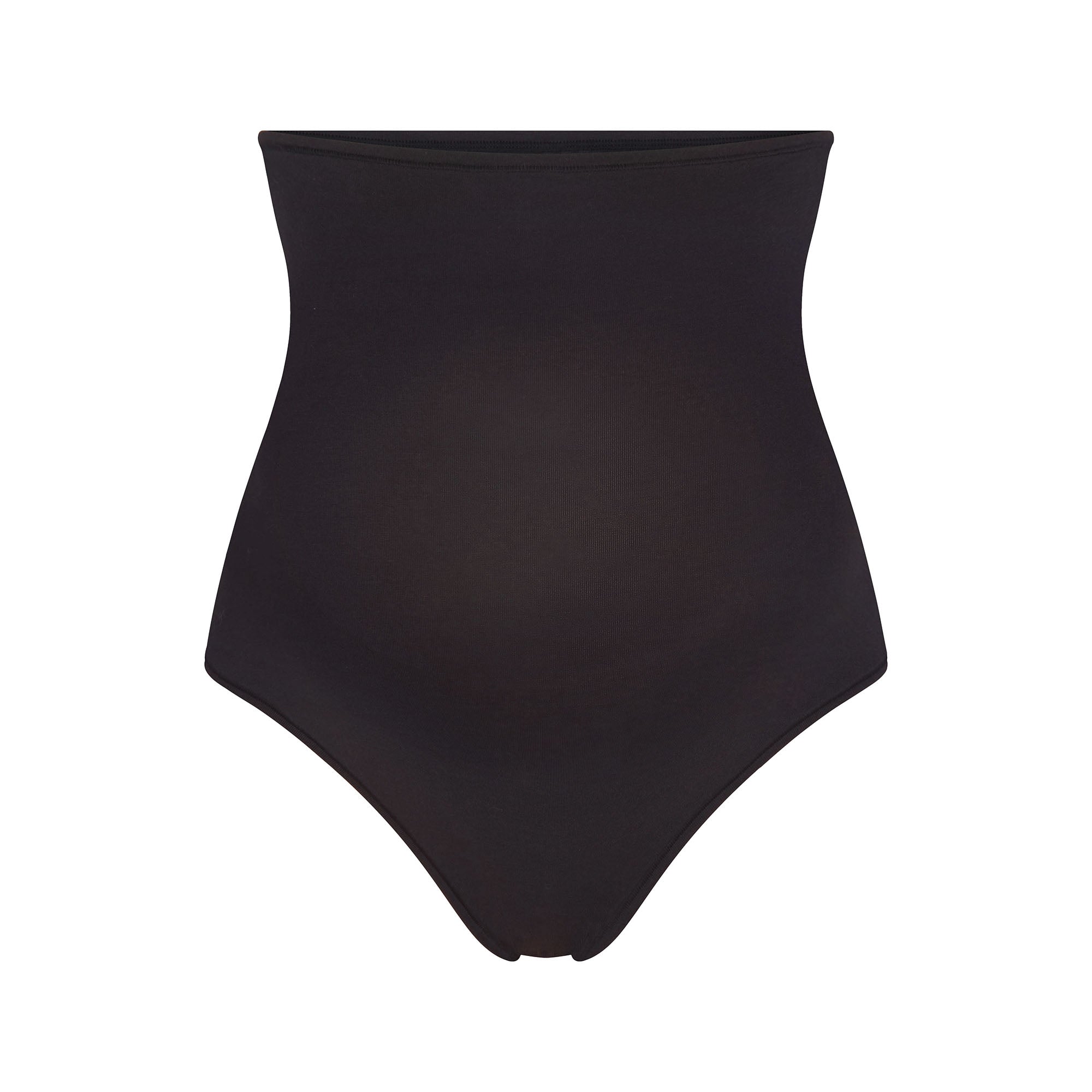COTTON JERSEY MATERNITY HIGH-WAISTED THONG | SOOT