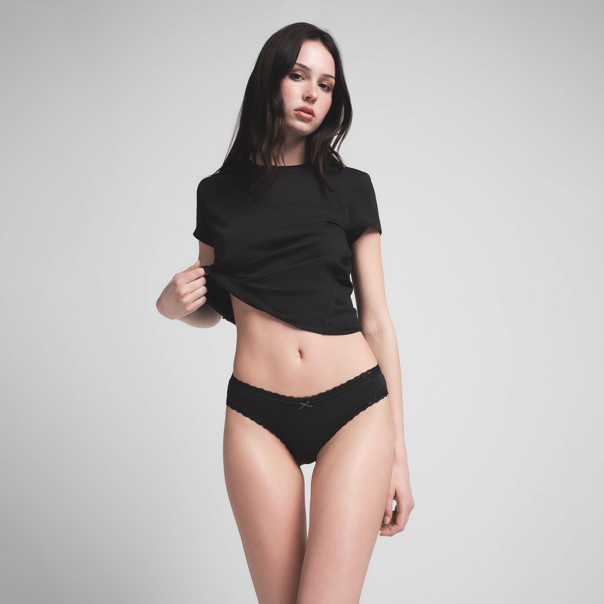 LIGHTWEIGHT COTTON LACE BRIEF | SOOT thumbnail 2