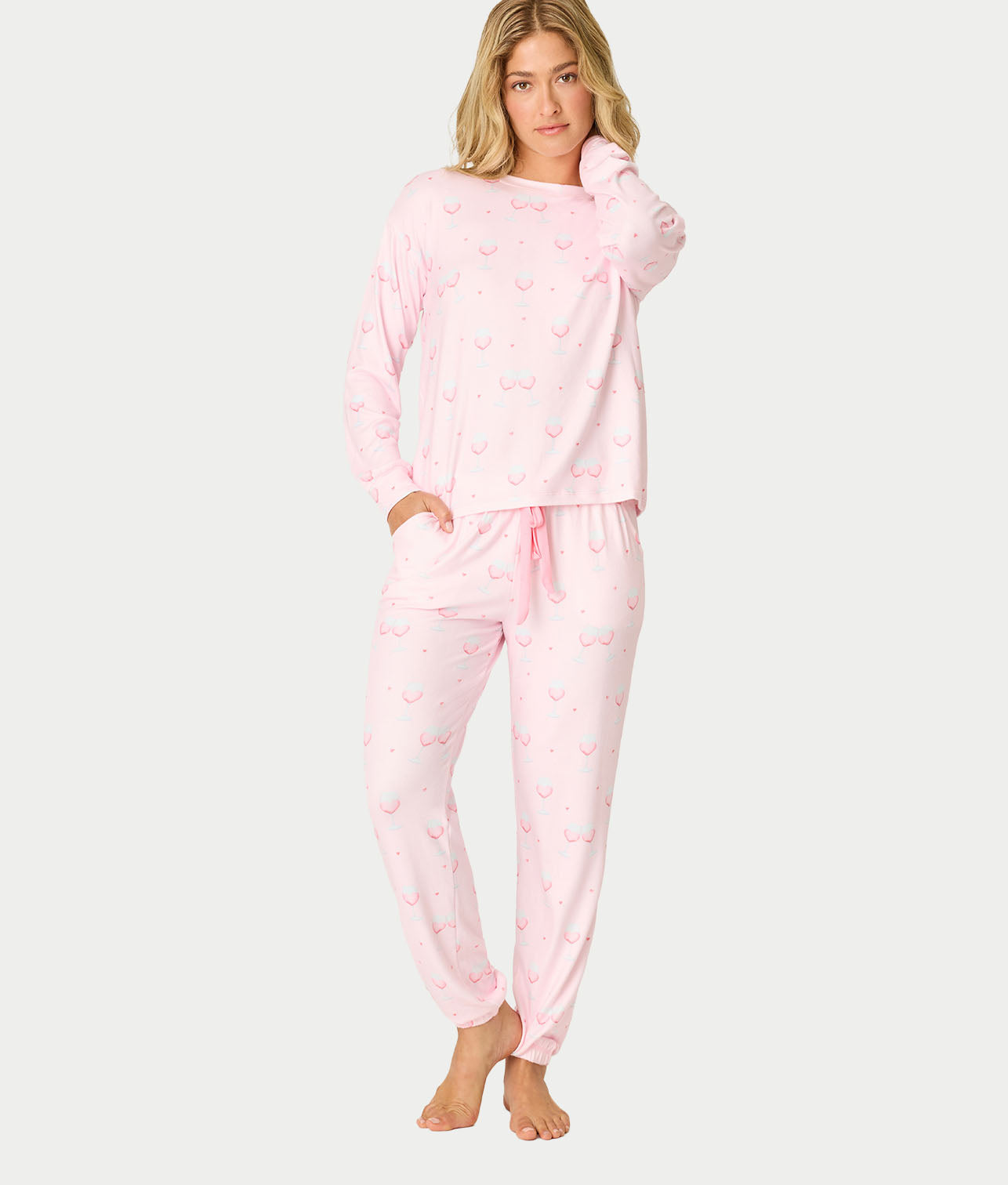 Happy Hour Knit Pajama Set